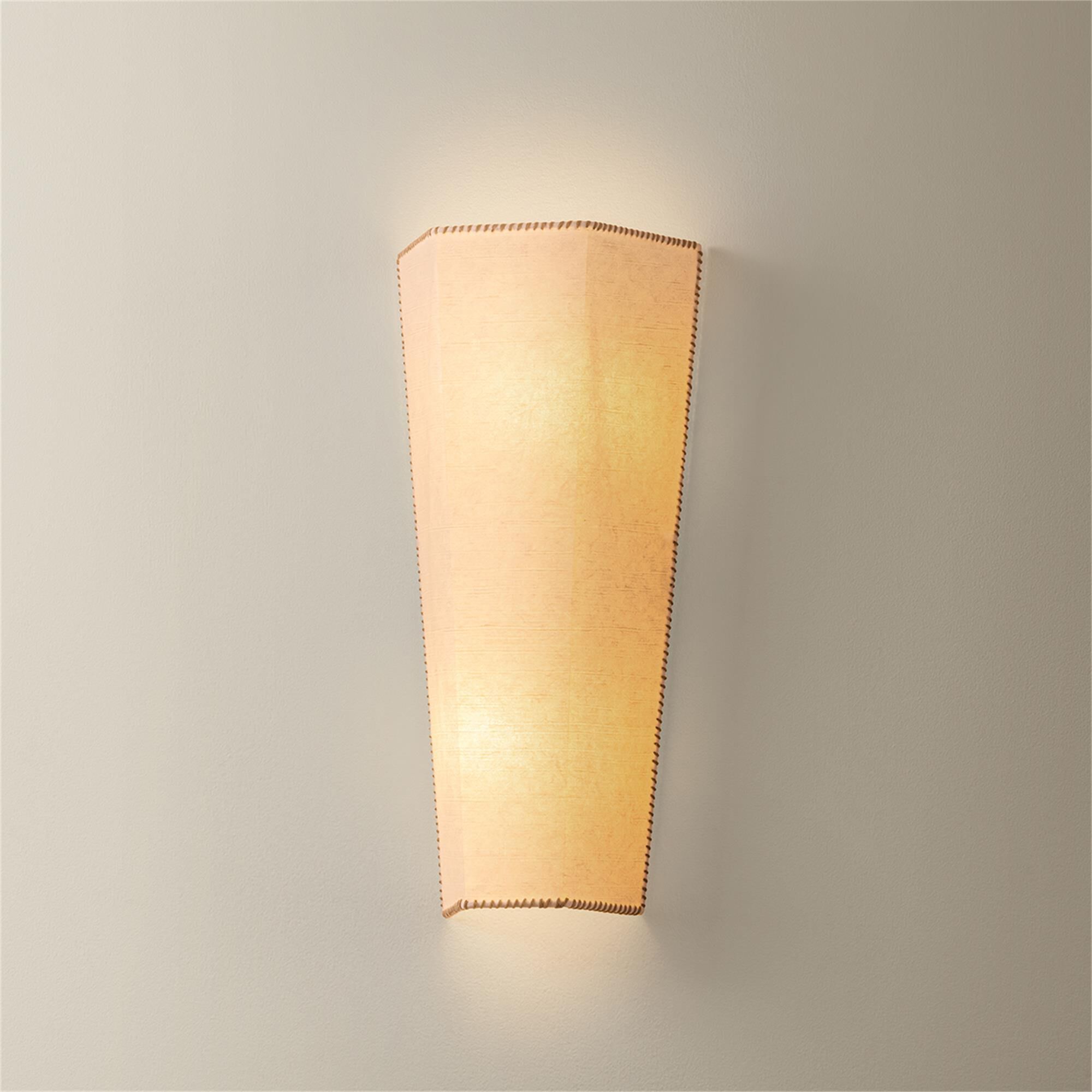 Shown in Soft White finish and Handmade Paper shade