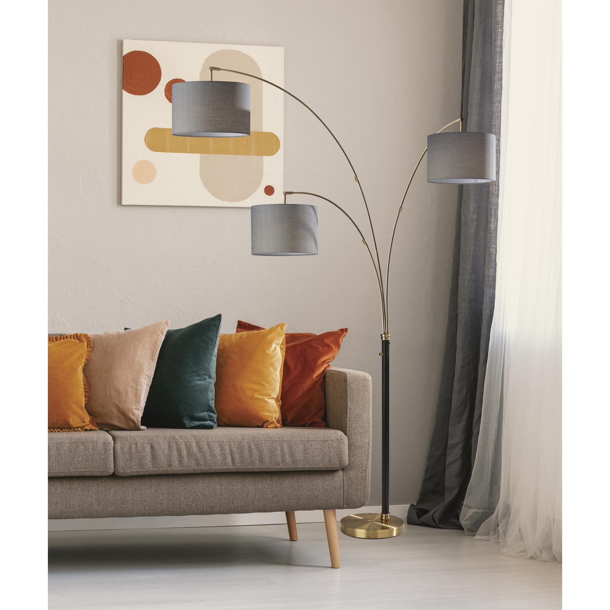 Bergen 82 Inch Arc Lamp by Adesso