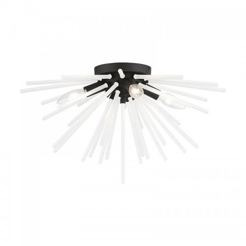 Uptown 20 Inch 4 Light Flush Mount by Livex Lighting
