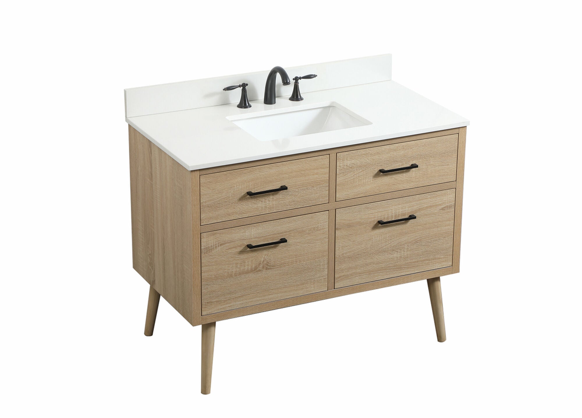 Shown in Mango Wood finish and With Backsplash accent