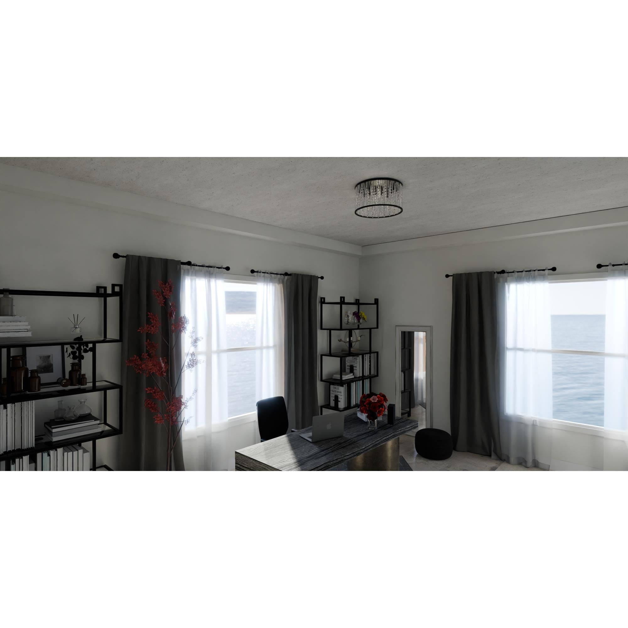 Celeste 16 Inch 5 Light Flush Mount by Quoizel