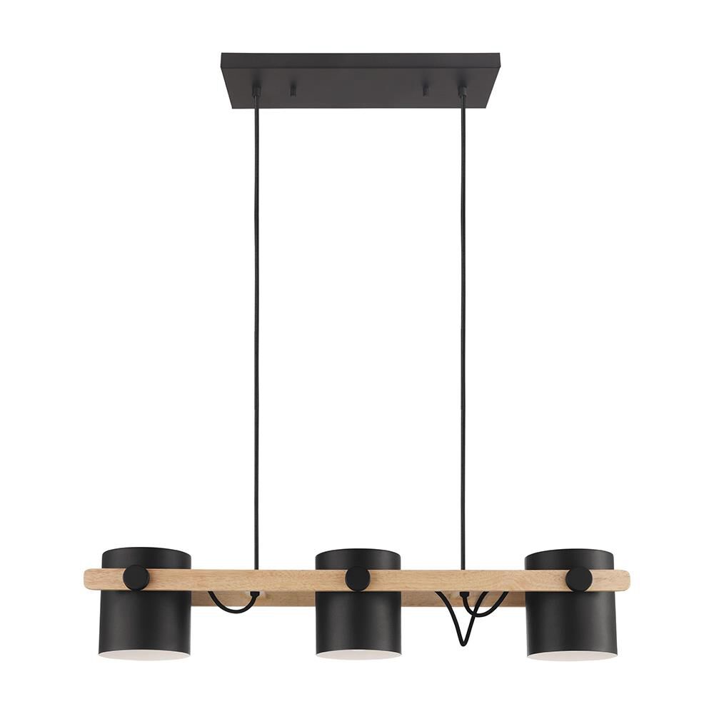 Eglo Hornwood 33 Inch 3 Light Linear Suspension Light by Eglo Lighting