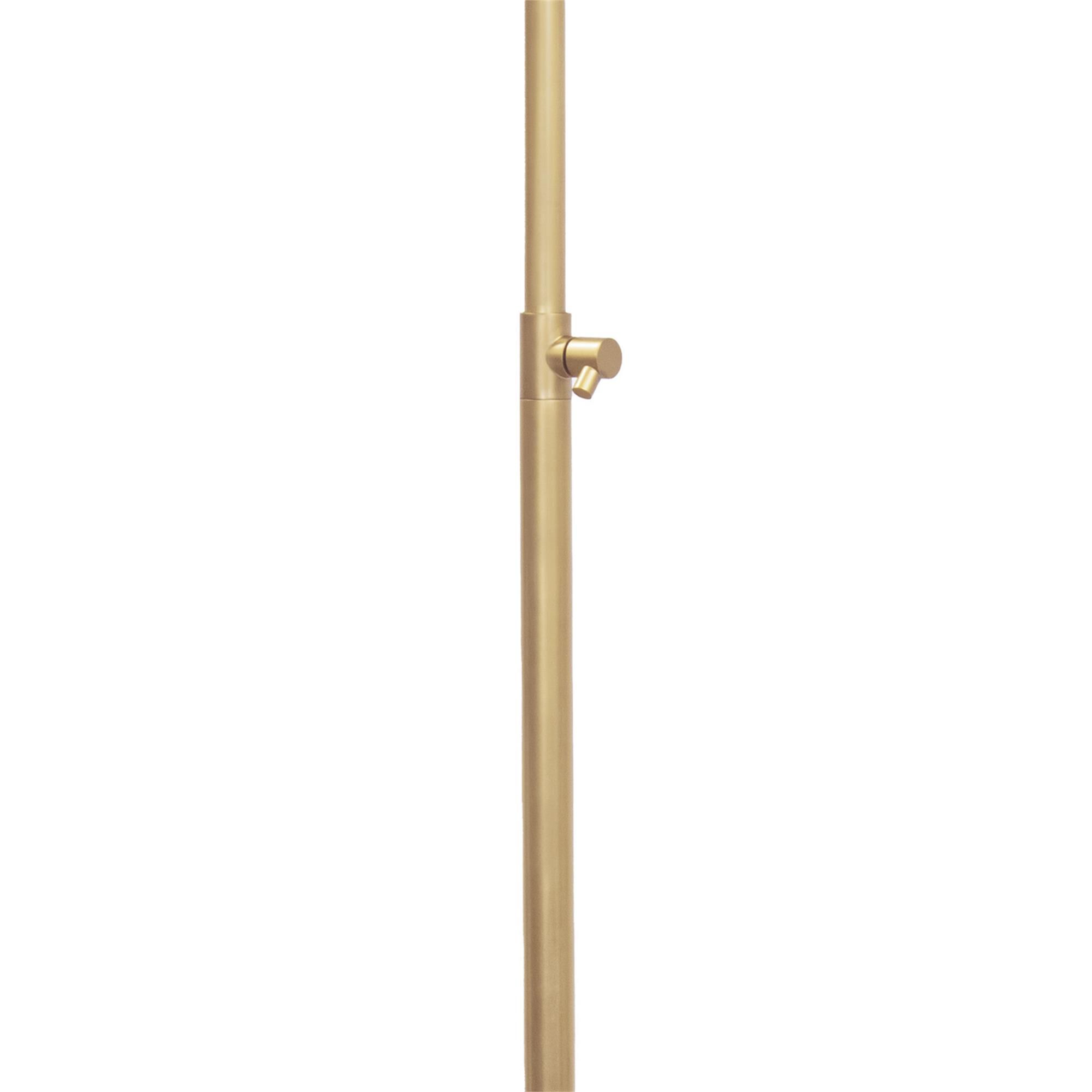 Shown in Natural Brass finish and - None - shade