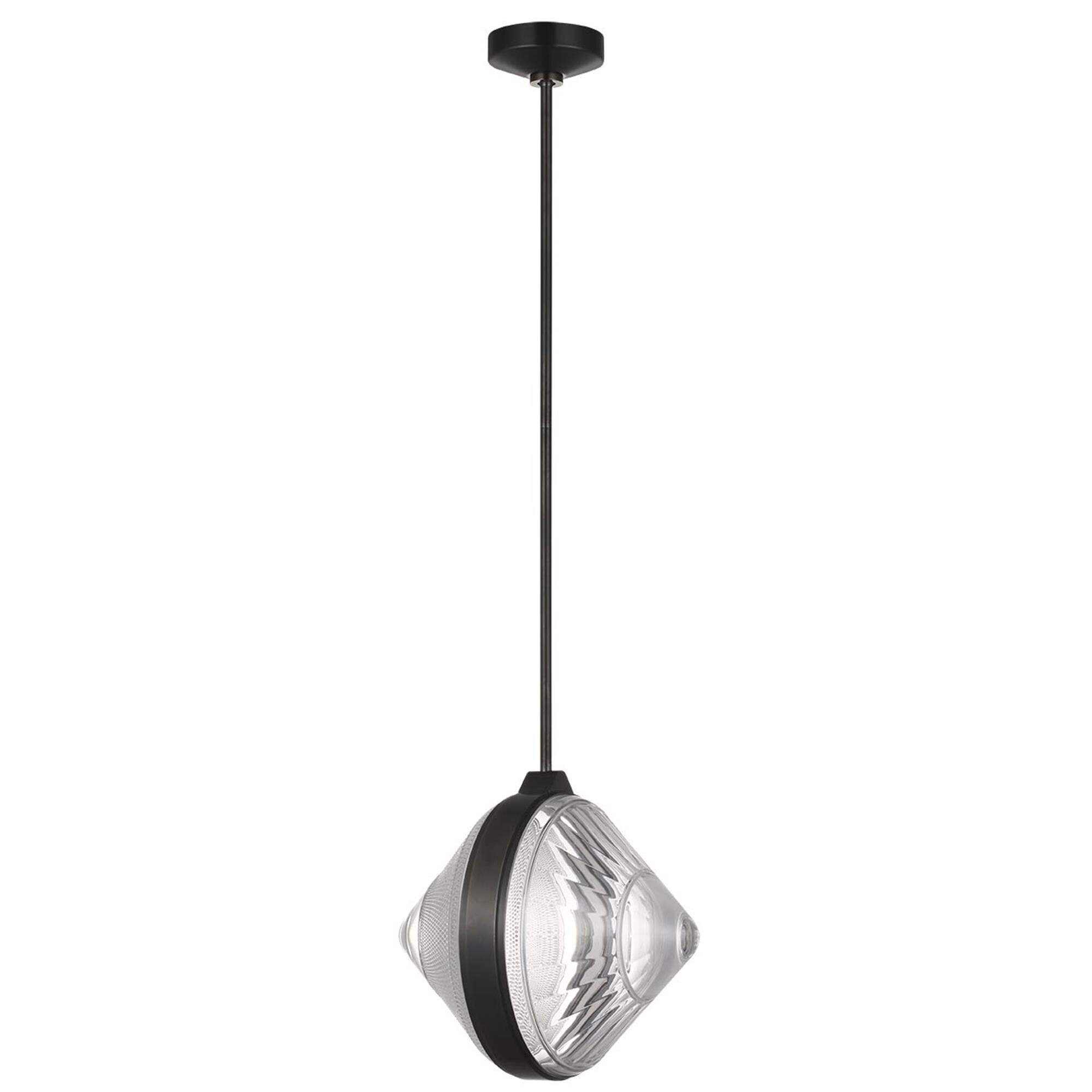 Shown in Bronze finish and Clear crystal