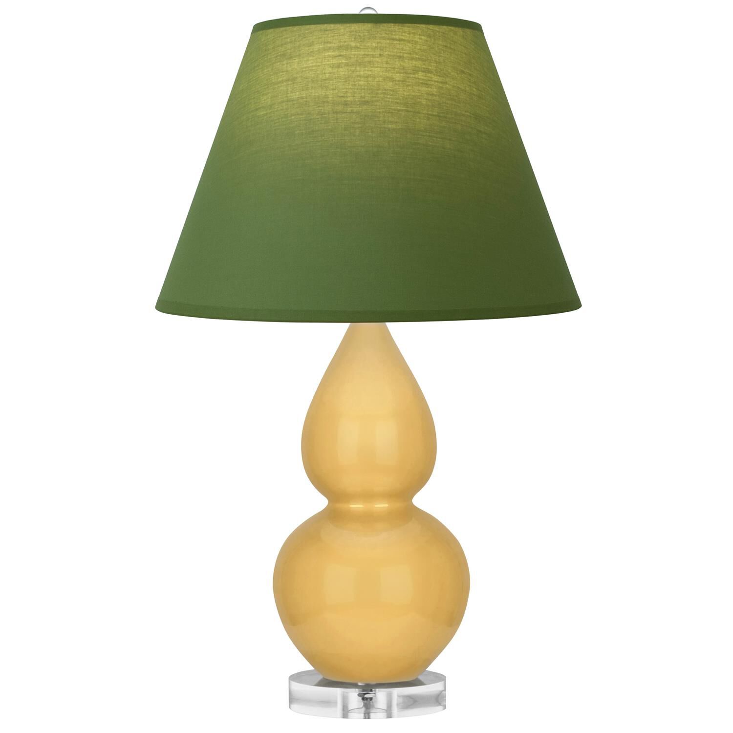 Shown in Sunset finish and Tea Green and Taupe shade and Lucite accent