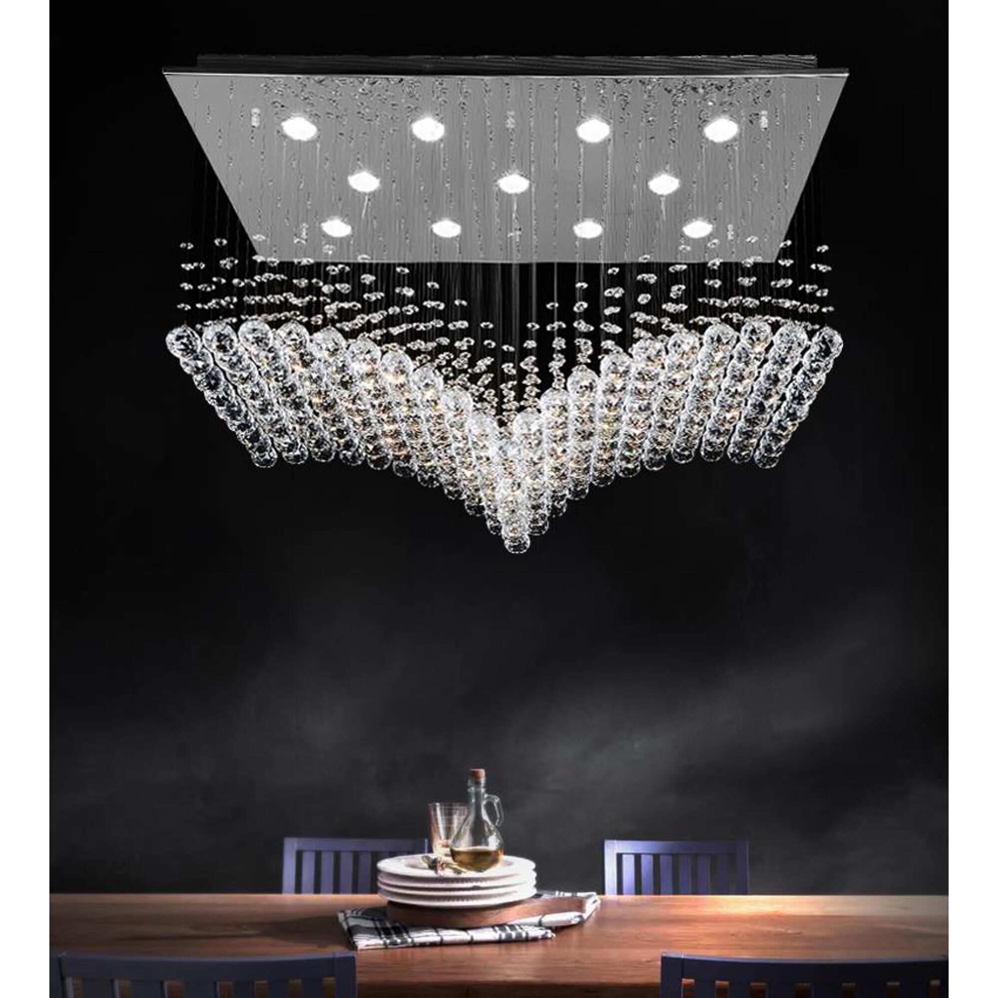 Twinkle 36 Inch 11 Light Linear Suspension Light by CWI Lighting