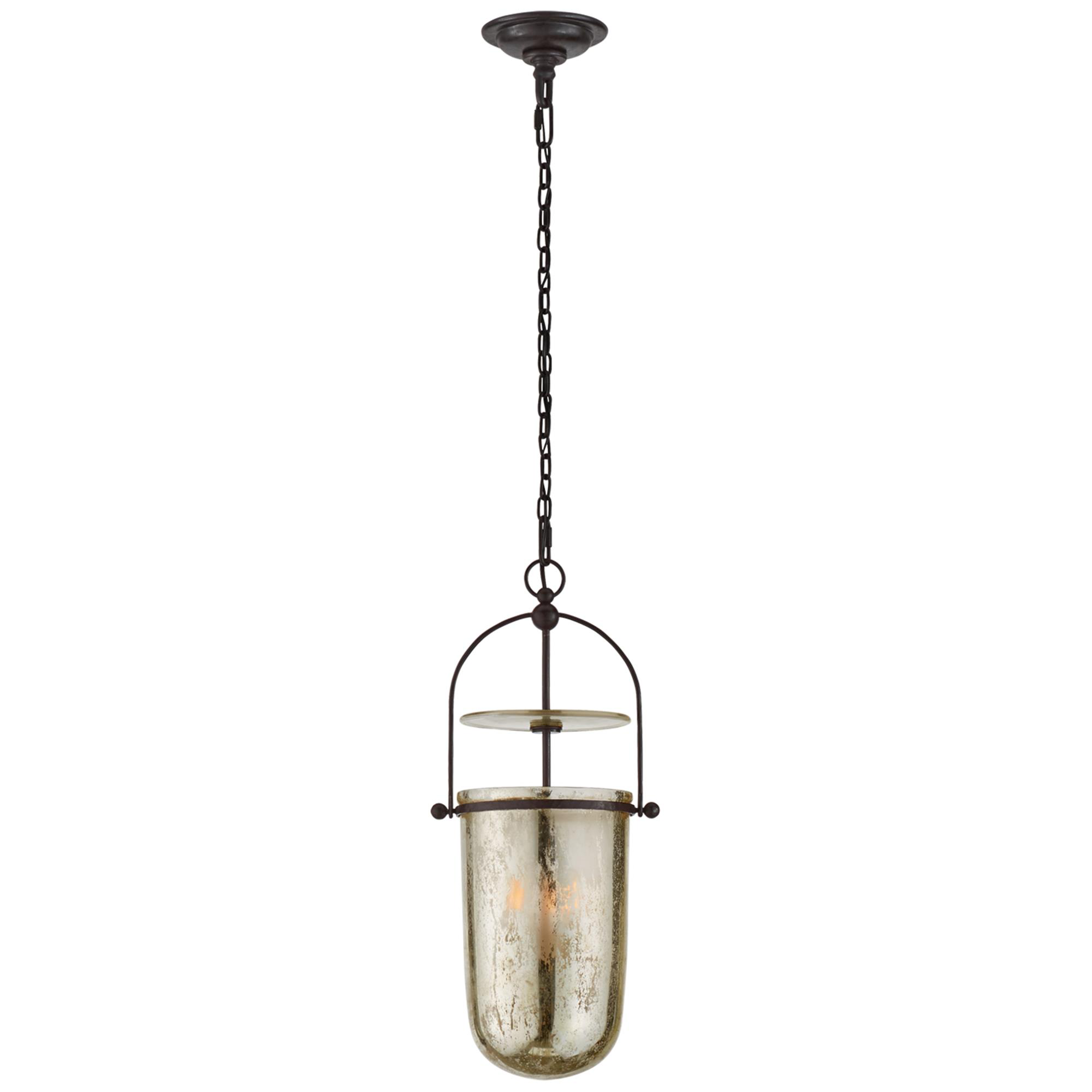 Shown in Aged Iron finish and Mercury glass