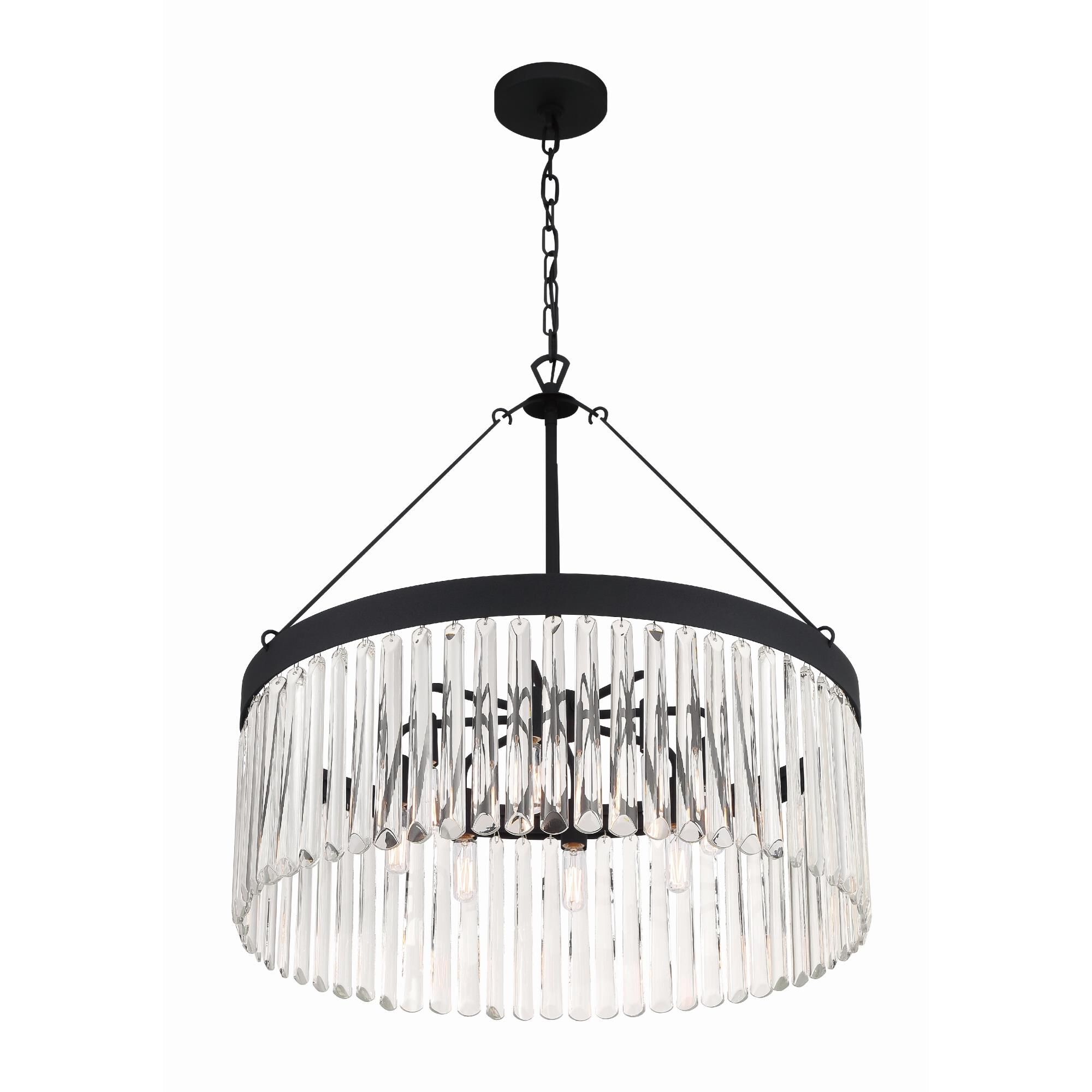 Emory 24 Inch 8 Light Chandelier by Crystorama