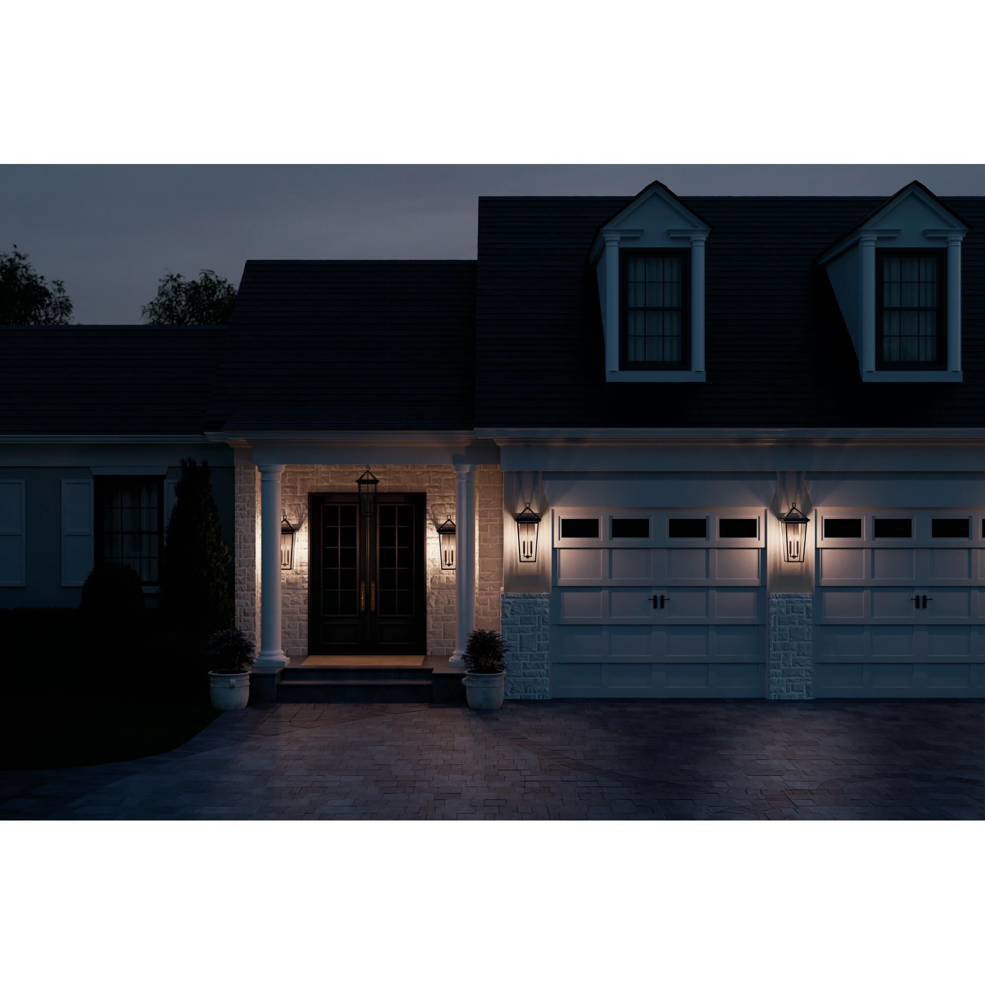 Shown in Black Textured finish and Clear Beveled glass