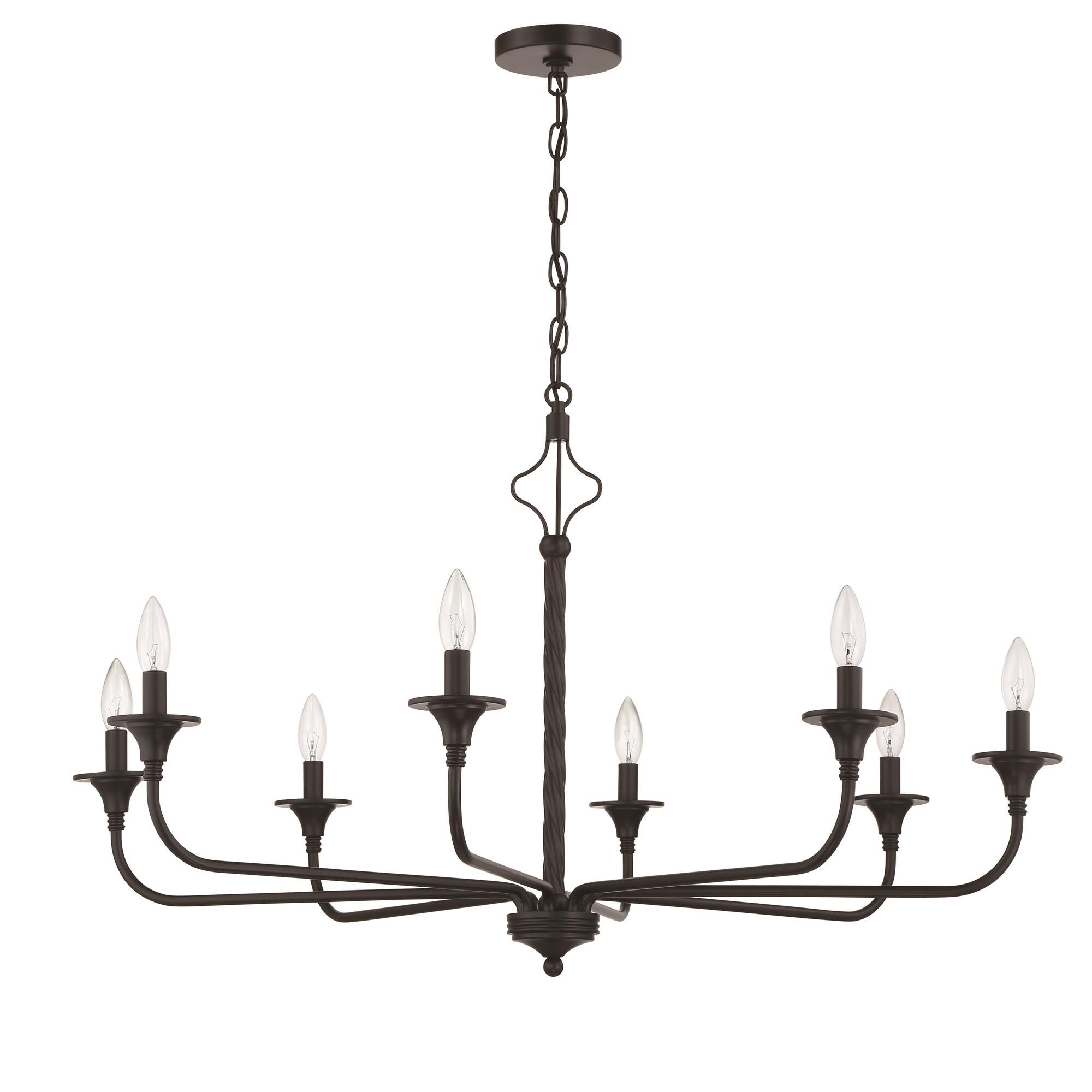 Jolenne 38 Inch 8 Light Chandelier by Craftmade