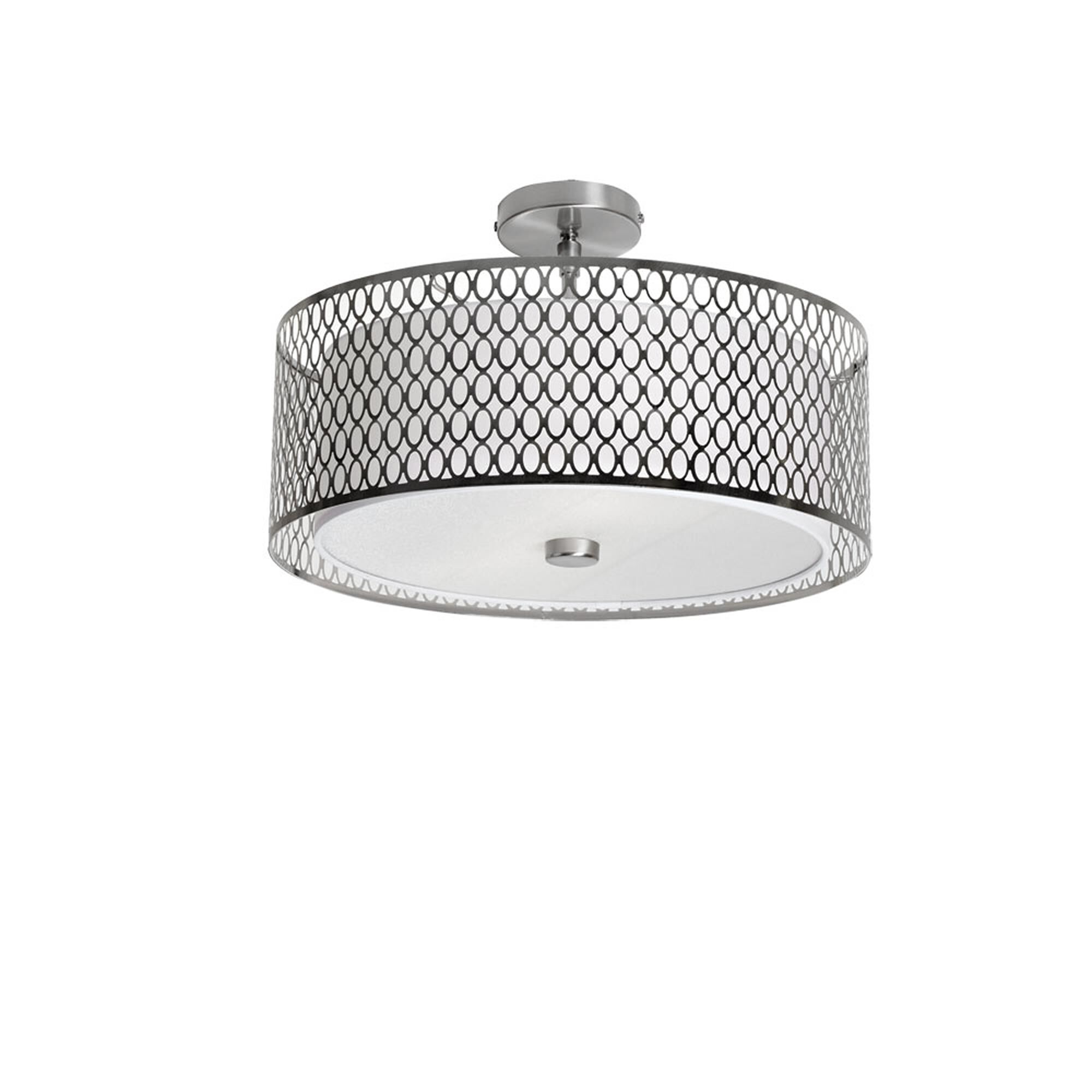 Shown in Satin Chrome finish and Frosted glass and Satin Chrome shade
