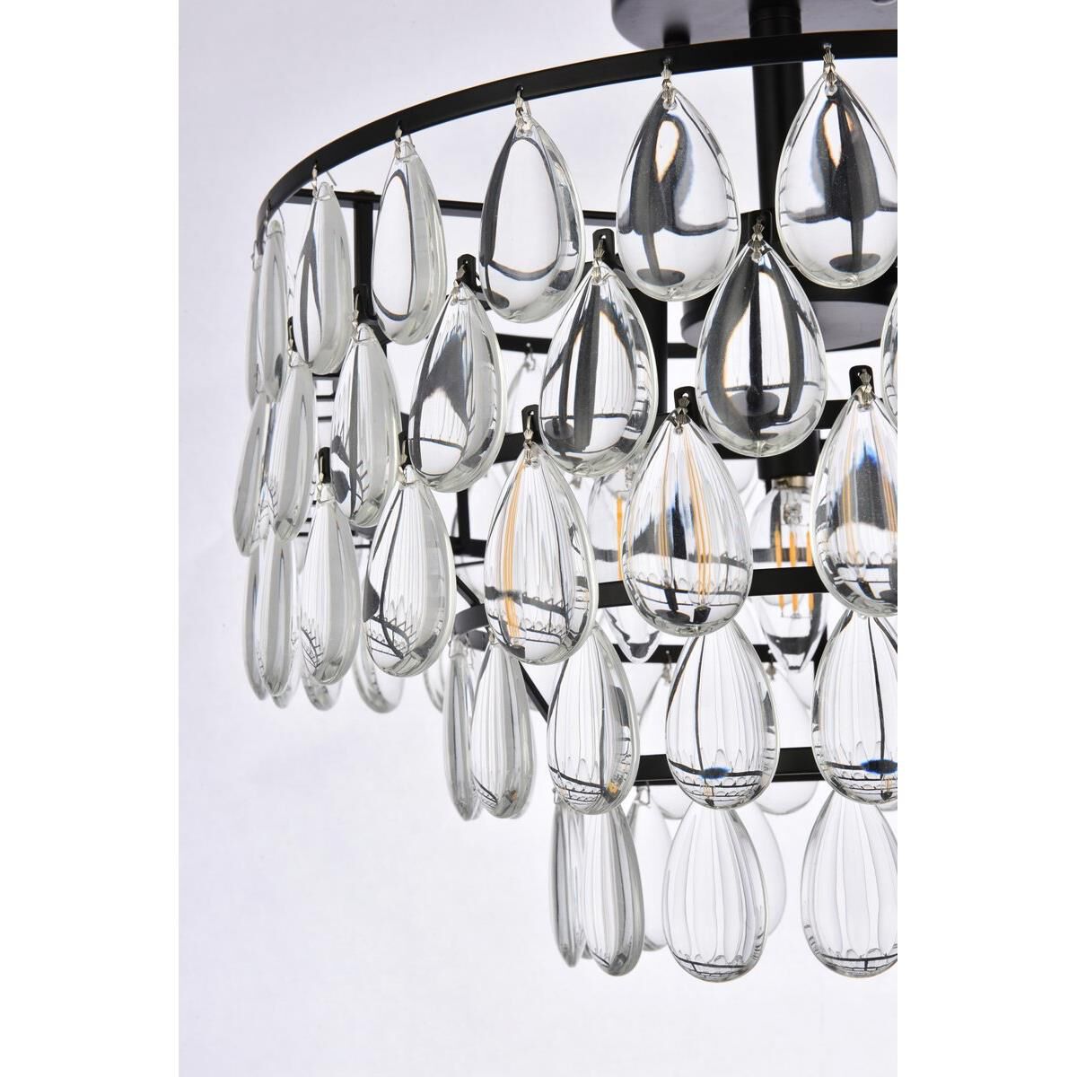 Shown in Black finish and Royal Cut Clear crystal