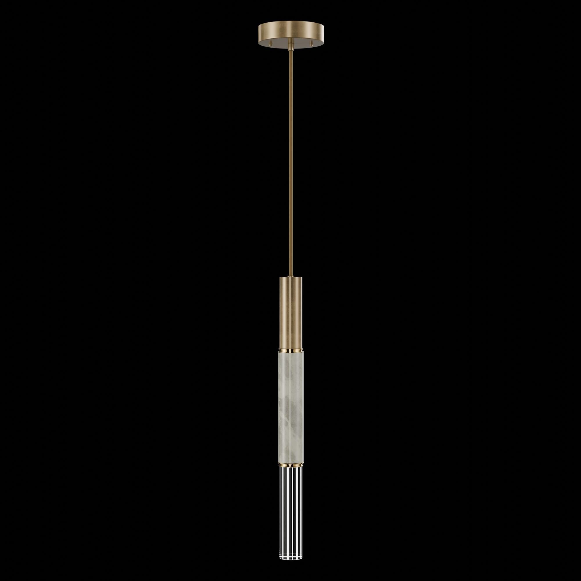 Shown in Gold finish and True crystal and False glass