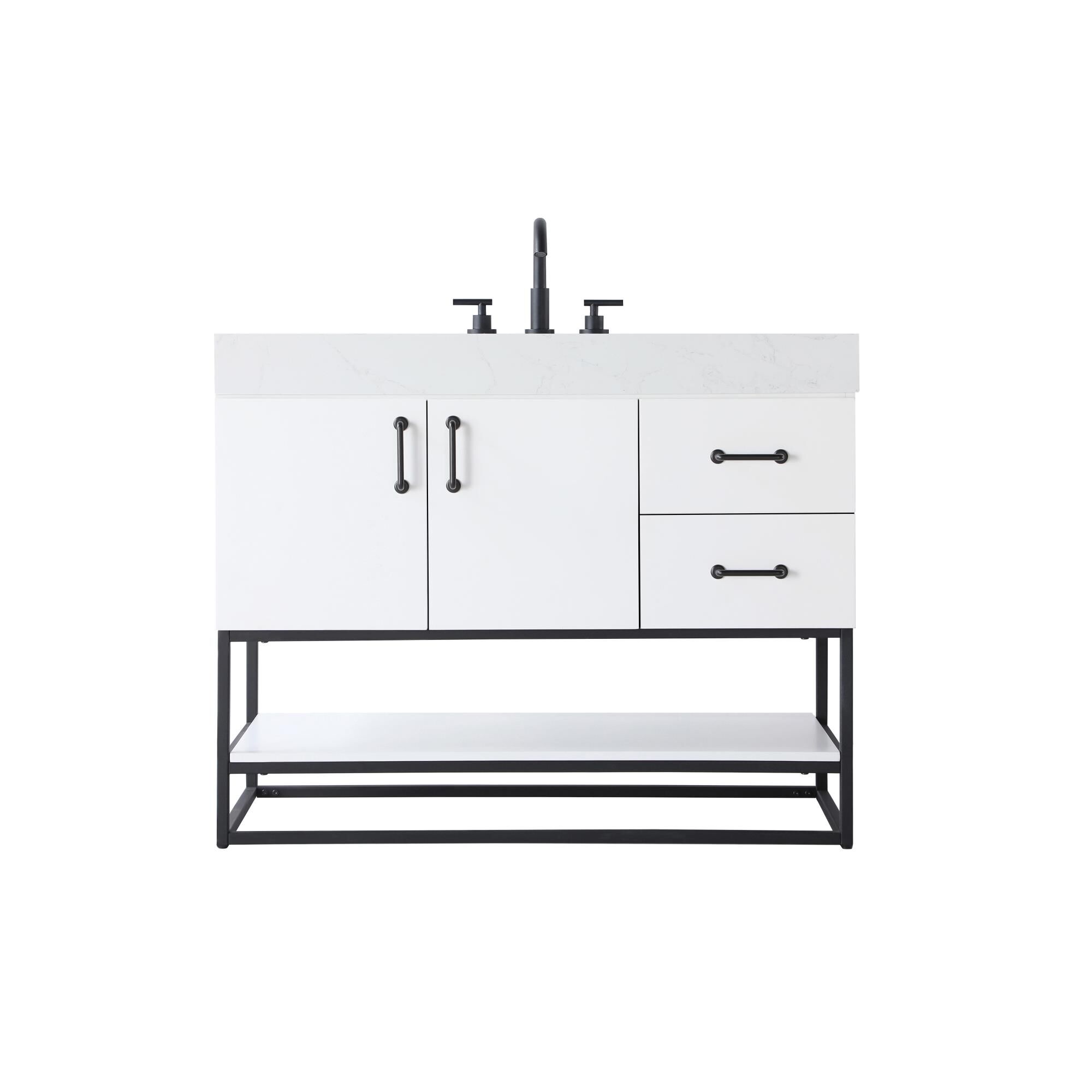 Shown in White finish