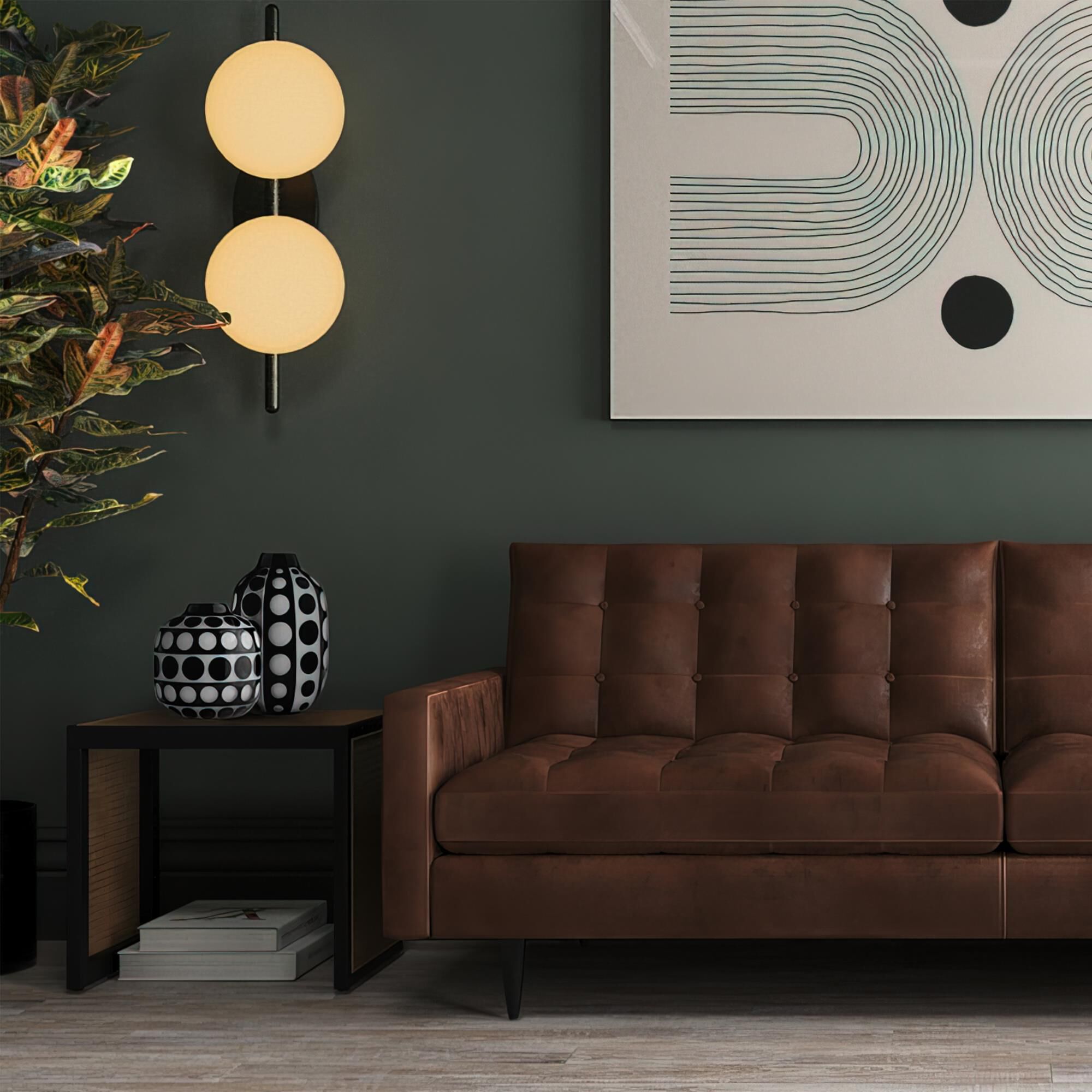 Shown in Black, White finish