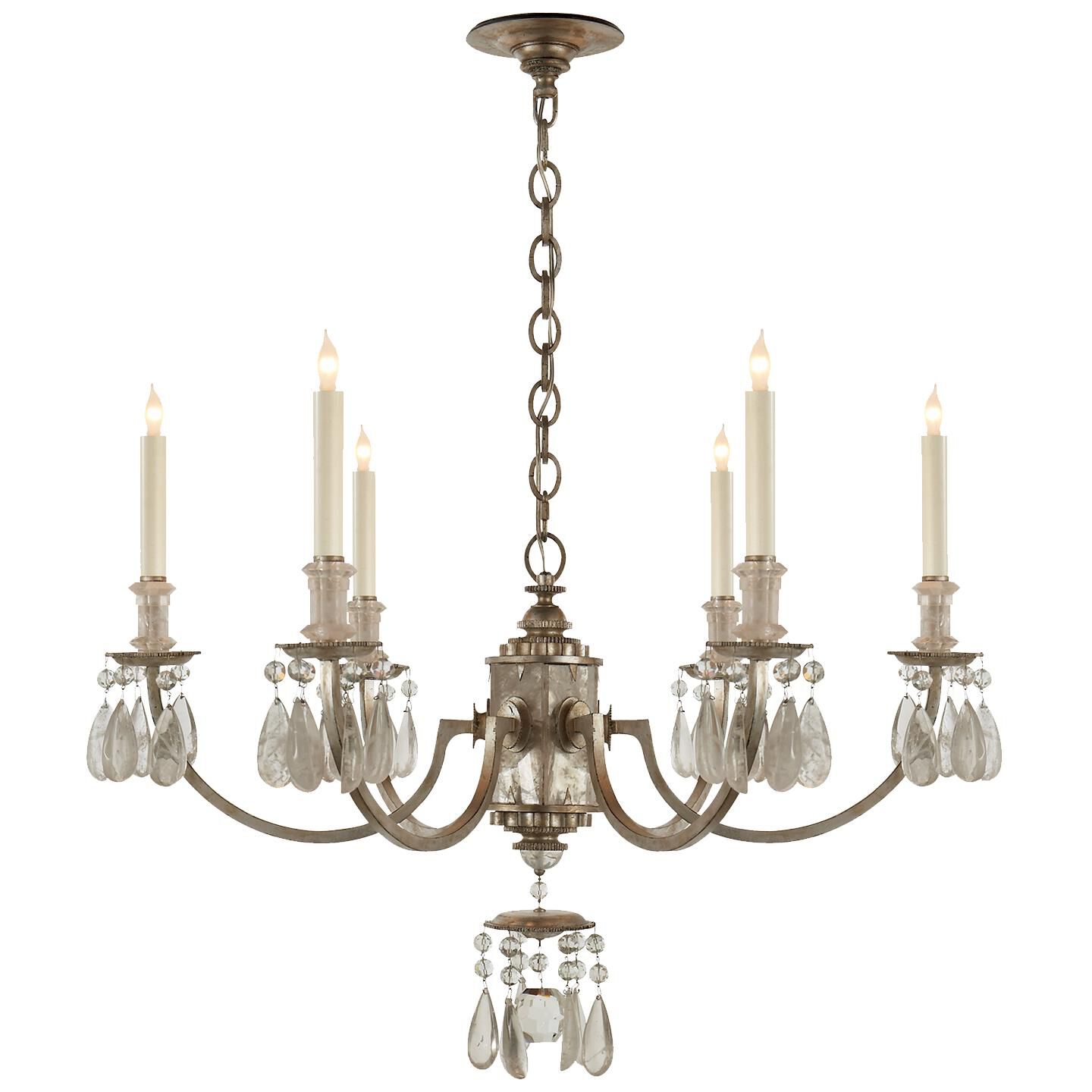 Thomas O'Brien Elizabeth 33 Inch 6 Light Chandelier by Visual Comfort Signature Collection