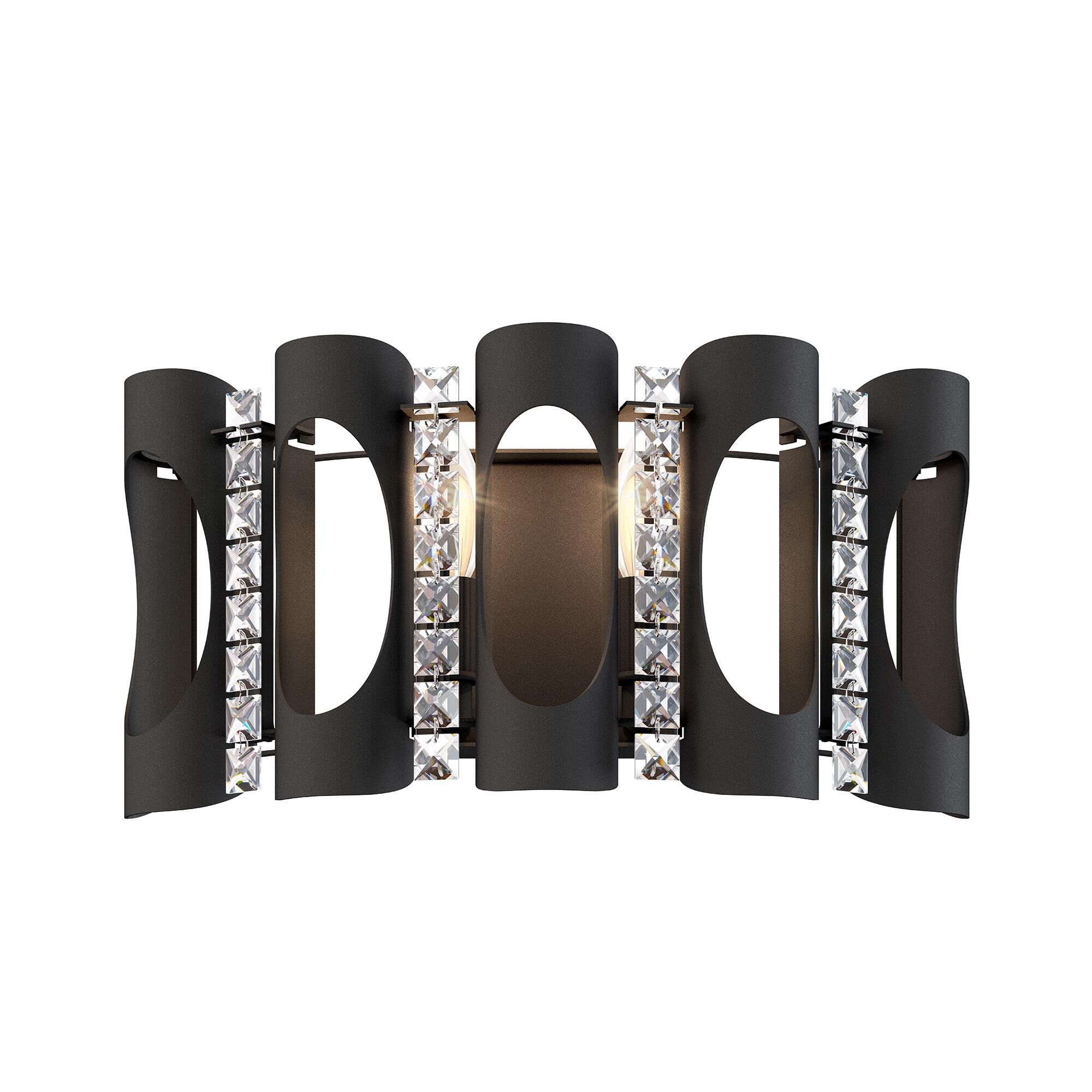 Shown in Black finish and Clear Optic crystal