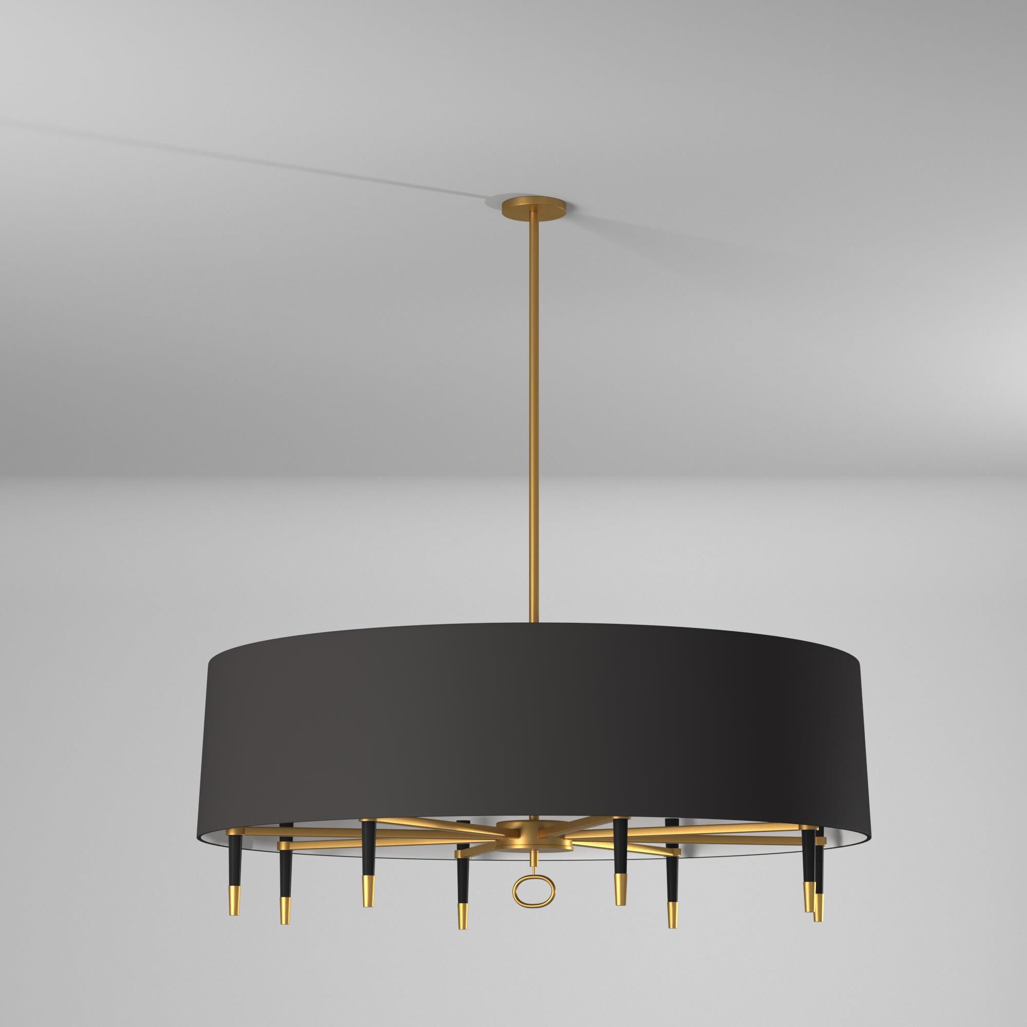 Shown in Vintage Bronze finish and Black shade