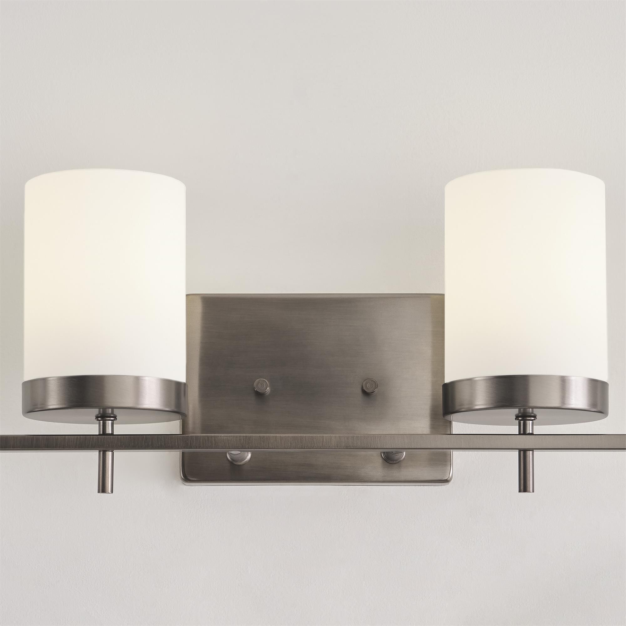 Shown in Brushed Oil Rubbed Bronze finish and Etched - White Inside glass
