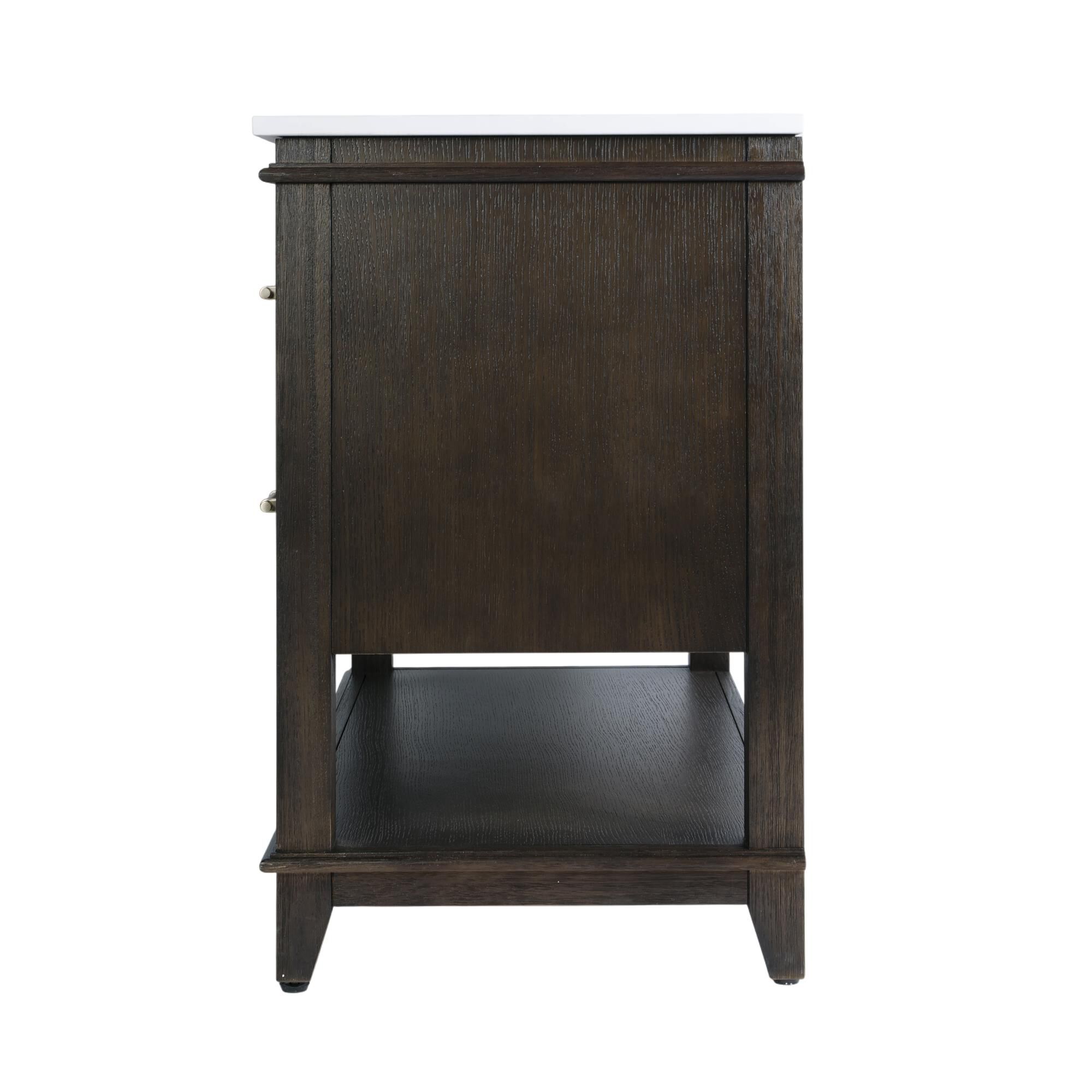 Shown in Dark Roast Coffee Wire Brushed finish