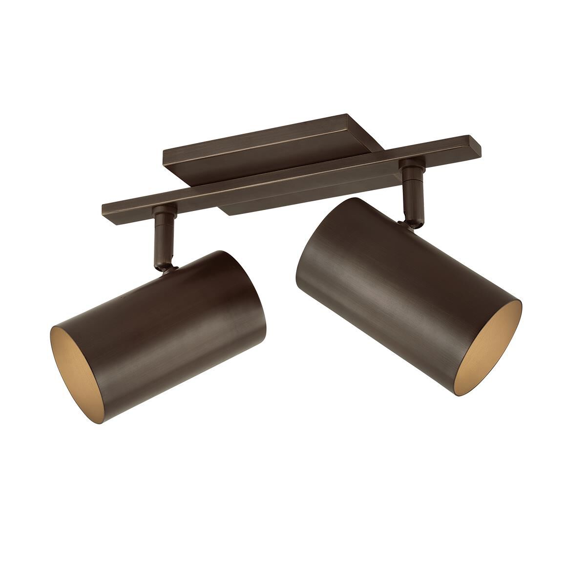 Shown in Bronze finish and Patina Brass Steel shade