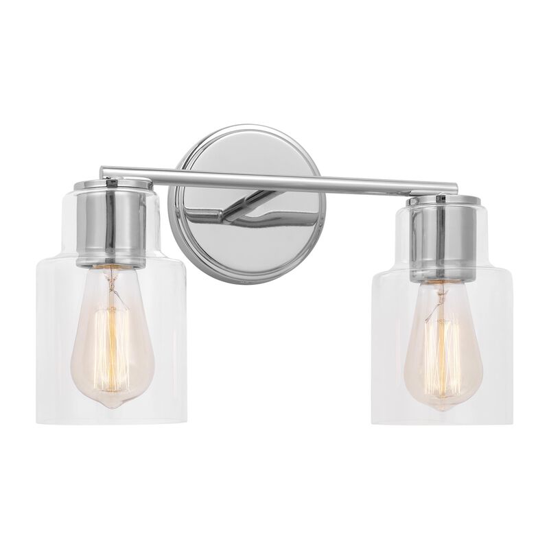 Drew & Jonathan Sayward 14 Inch 2 Light Bath Vanity Light by Visual Comfort Studio Collection