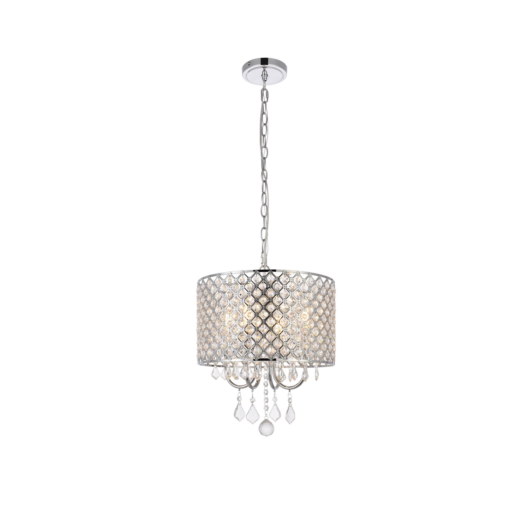 Elise 14 Inch 4 Light Mini Chandelier by Elegant Lighting