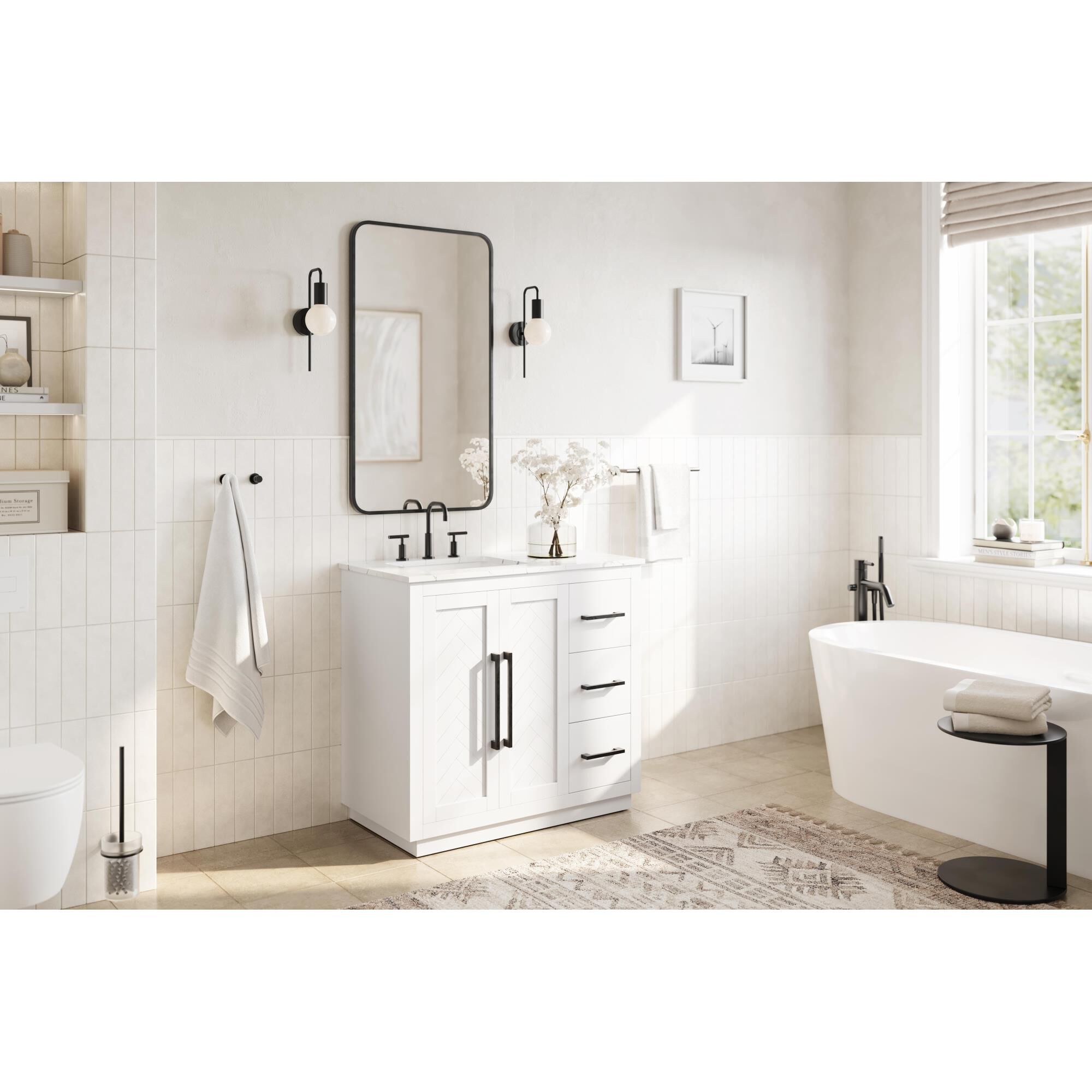 Chase 36 Inch Bath Vanity by Elegant Dcor