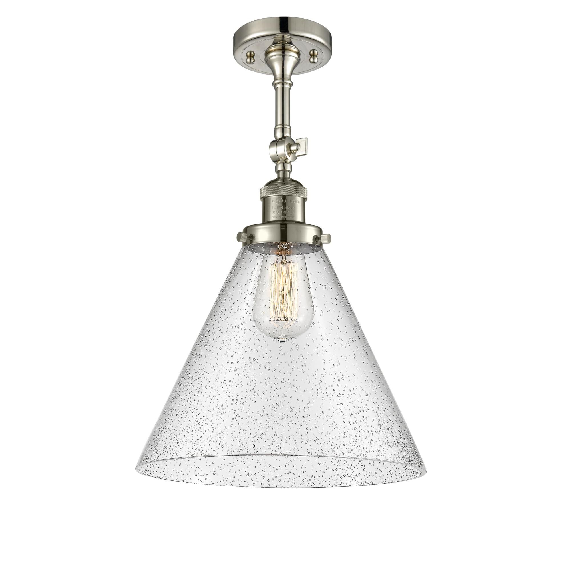 Bruno Marashlian Cone 12 Inch 1 Light Semi Flush Mount by Innovations Lighting