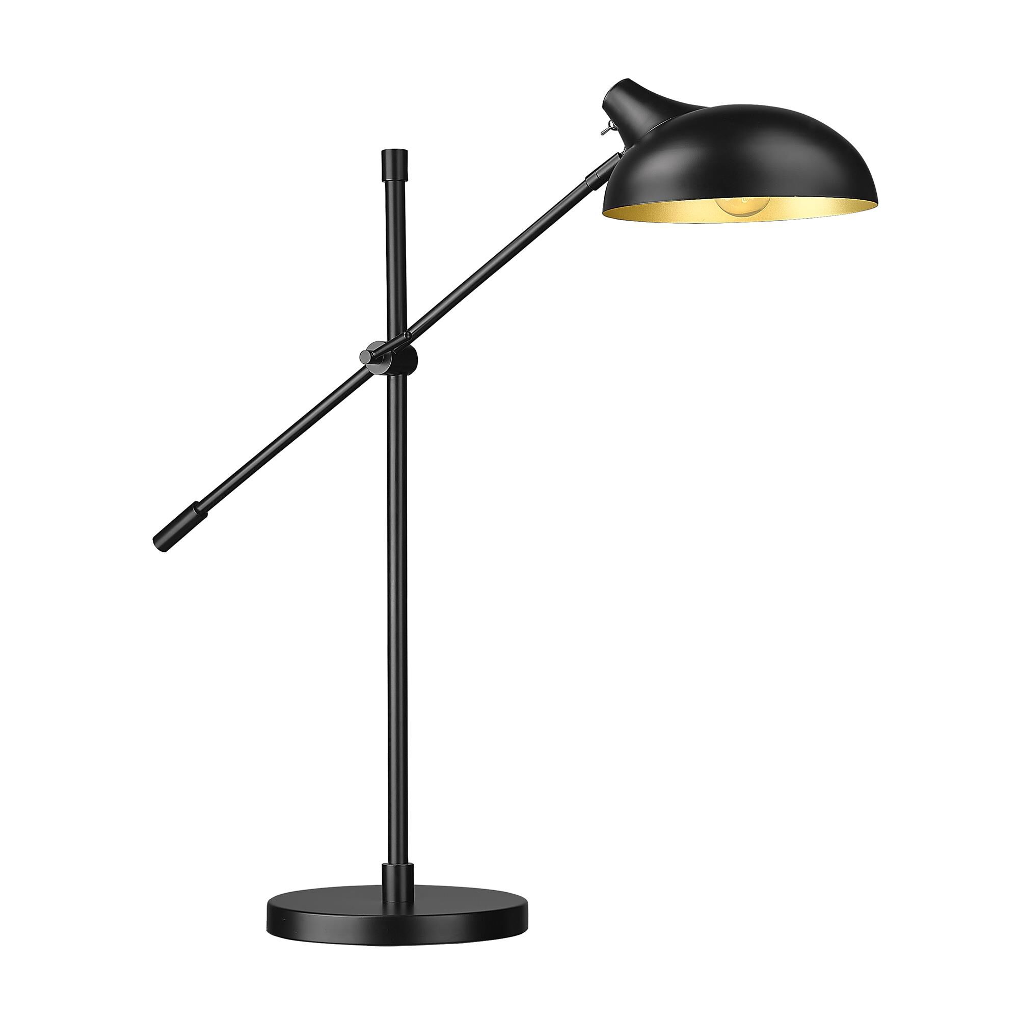 Shown in Matte Black finish and Outer Matte Black and Inner Golden Steel shade