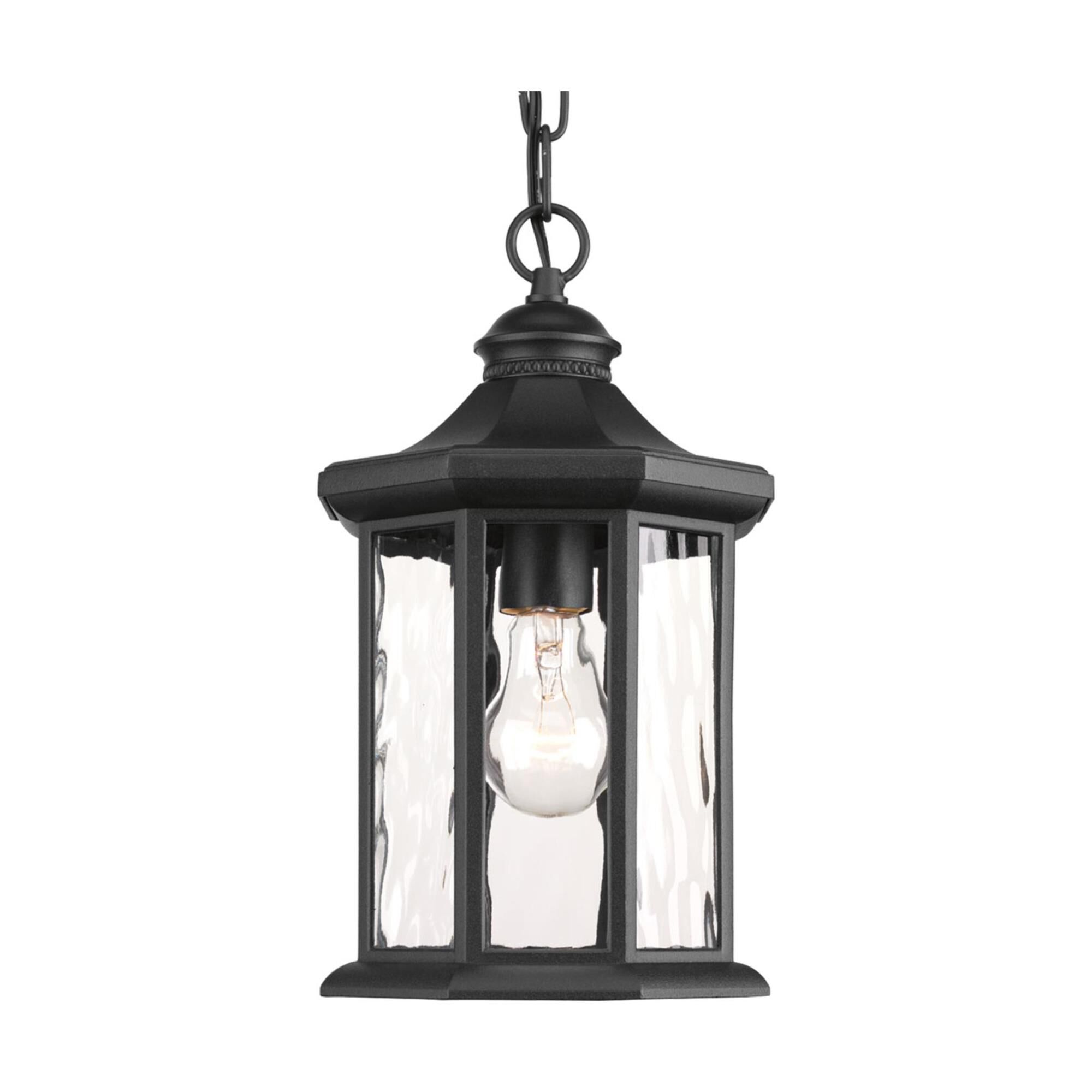 Shown in Black finish and Clear Water glass