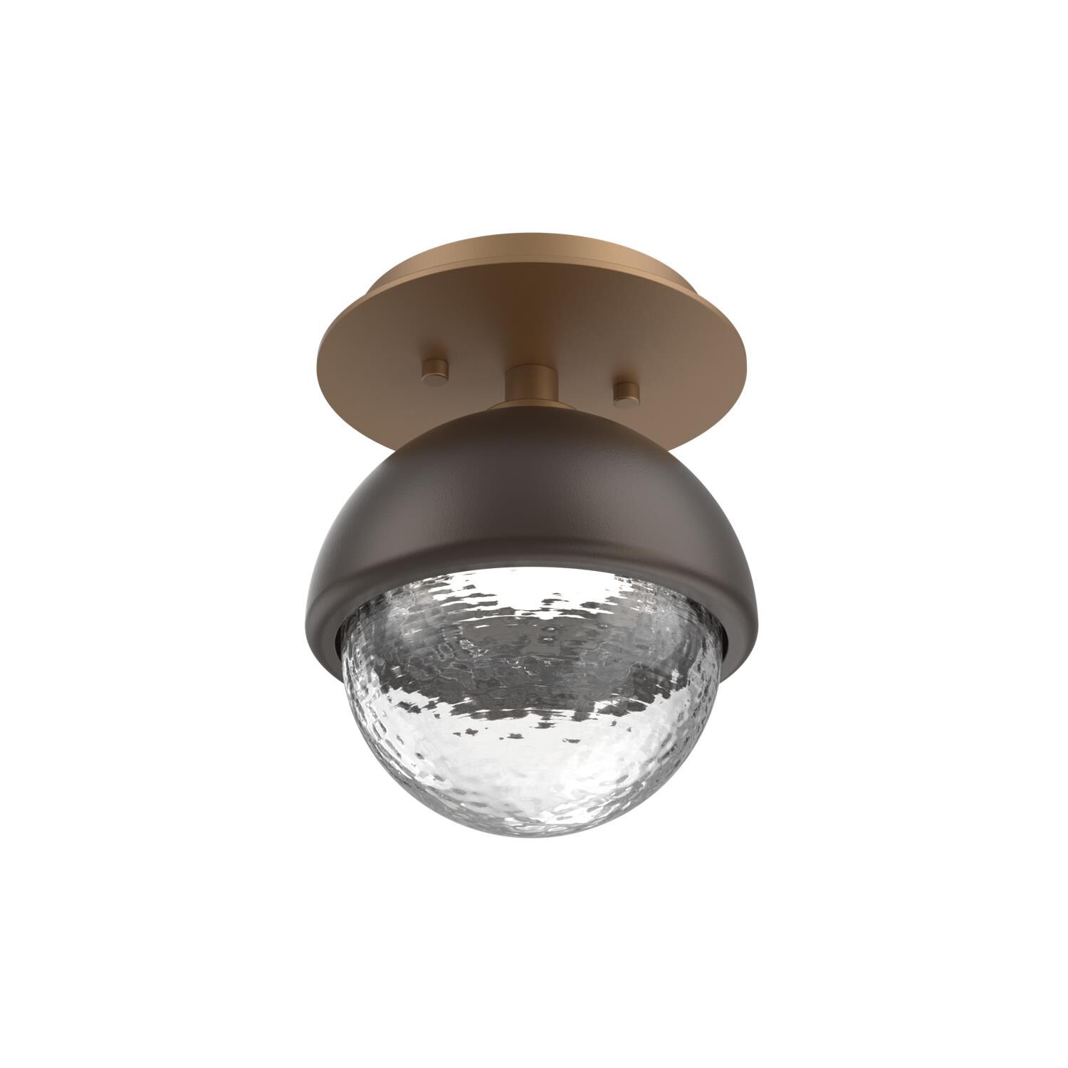 Shown in Novel Brass finish and Clear glass and Flat Bronze accent