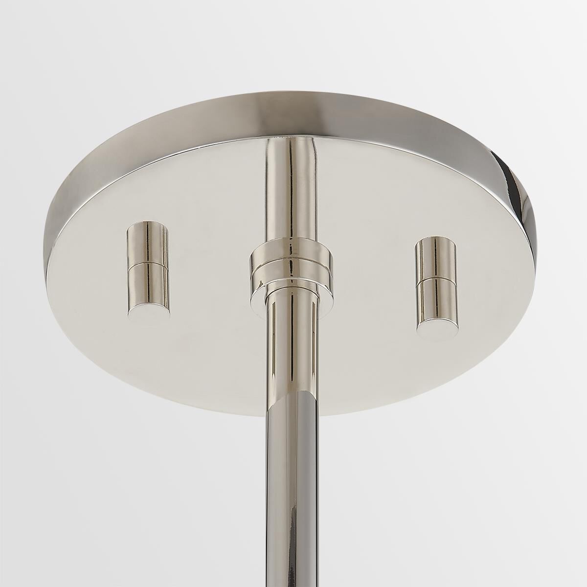 Shown in Polished Nickel finish and Clear glass