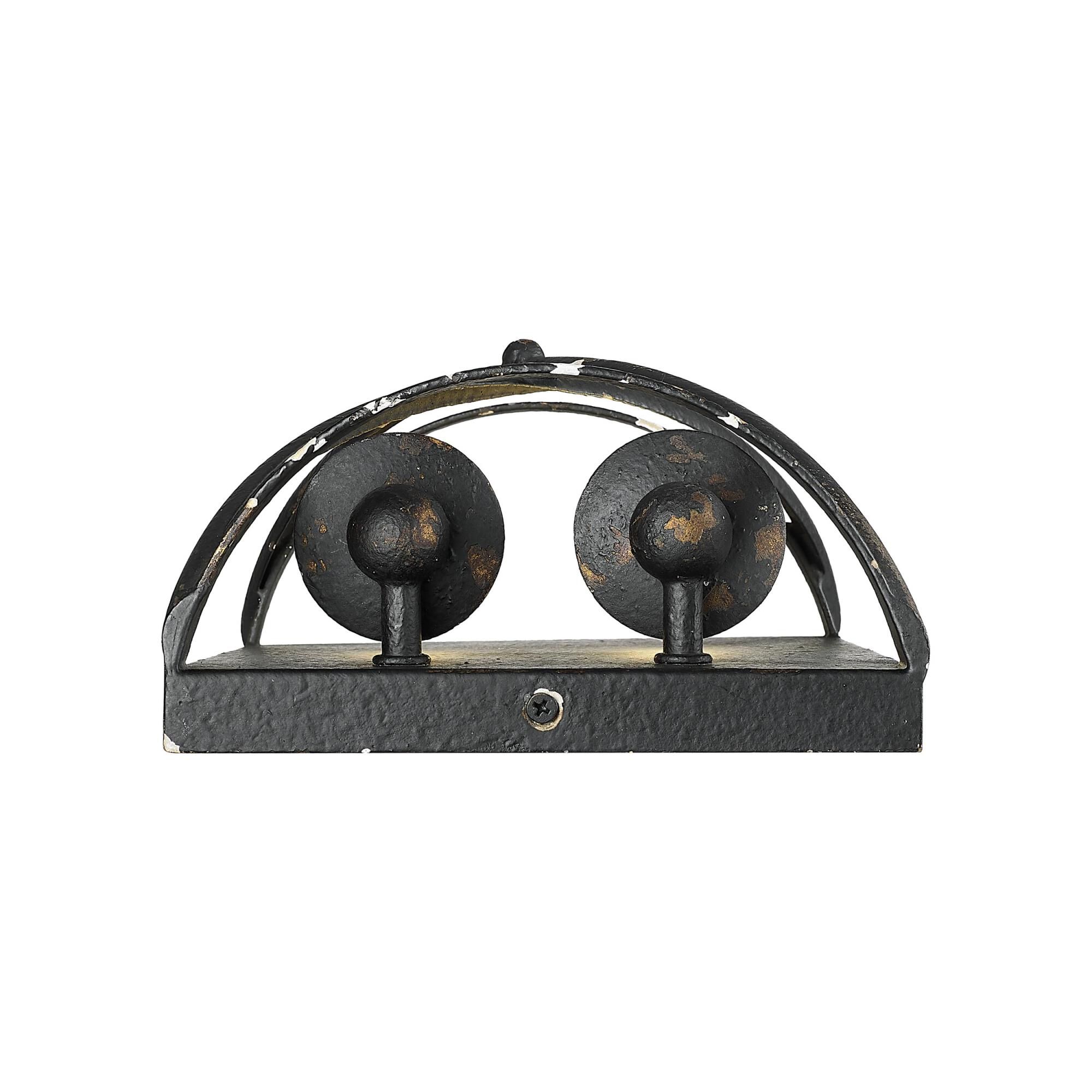 Shown in Antique Black Iron finish
