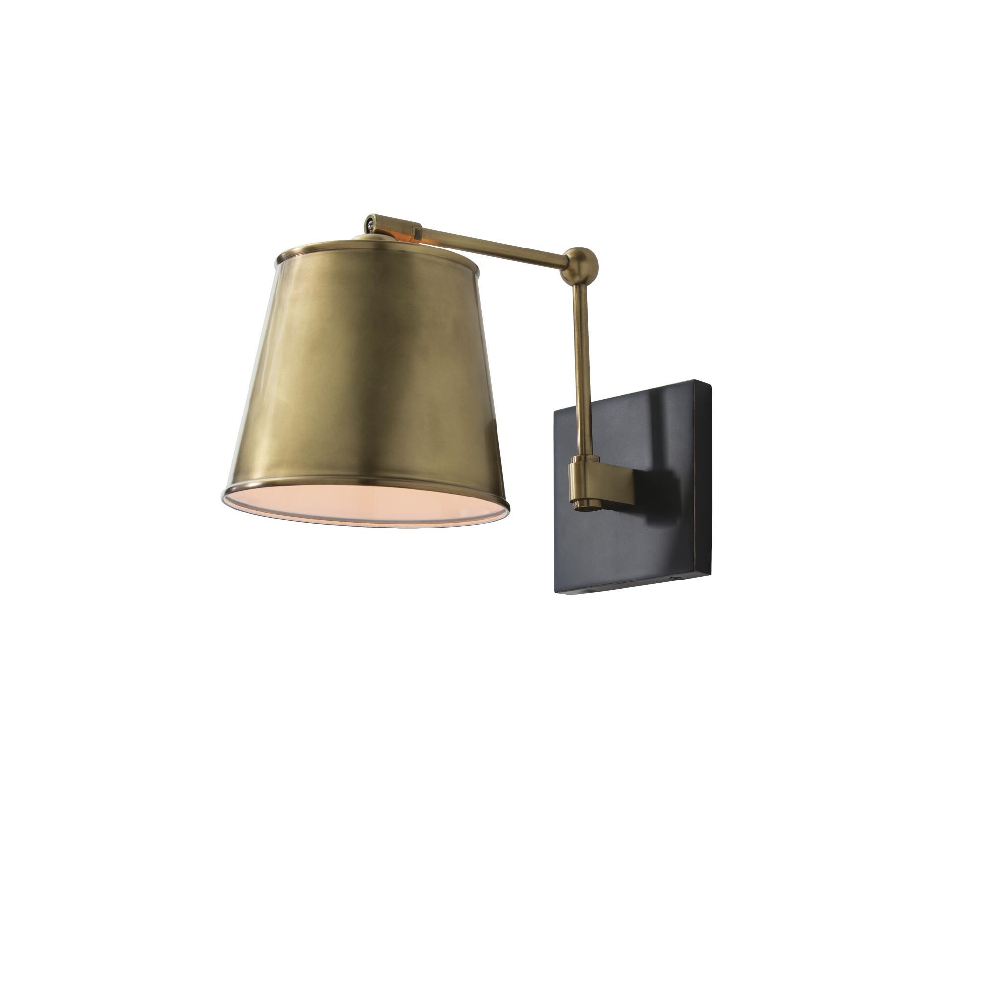 Shown in Antique Brass finish and Bronze accent