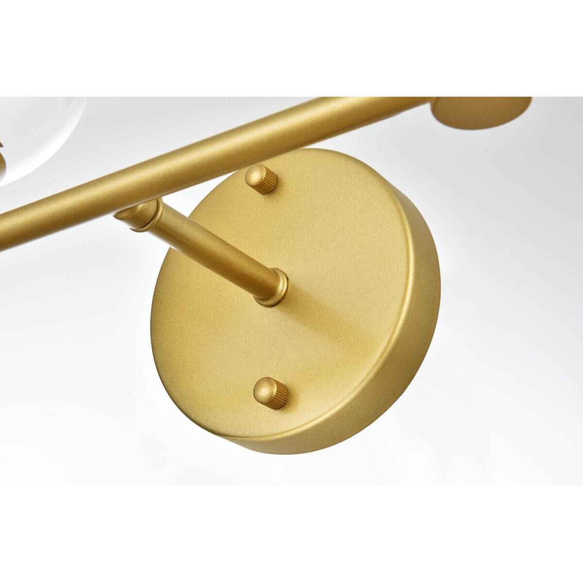 Shown in Brass  finish and Clear glass