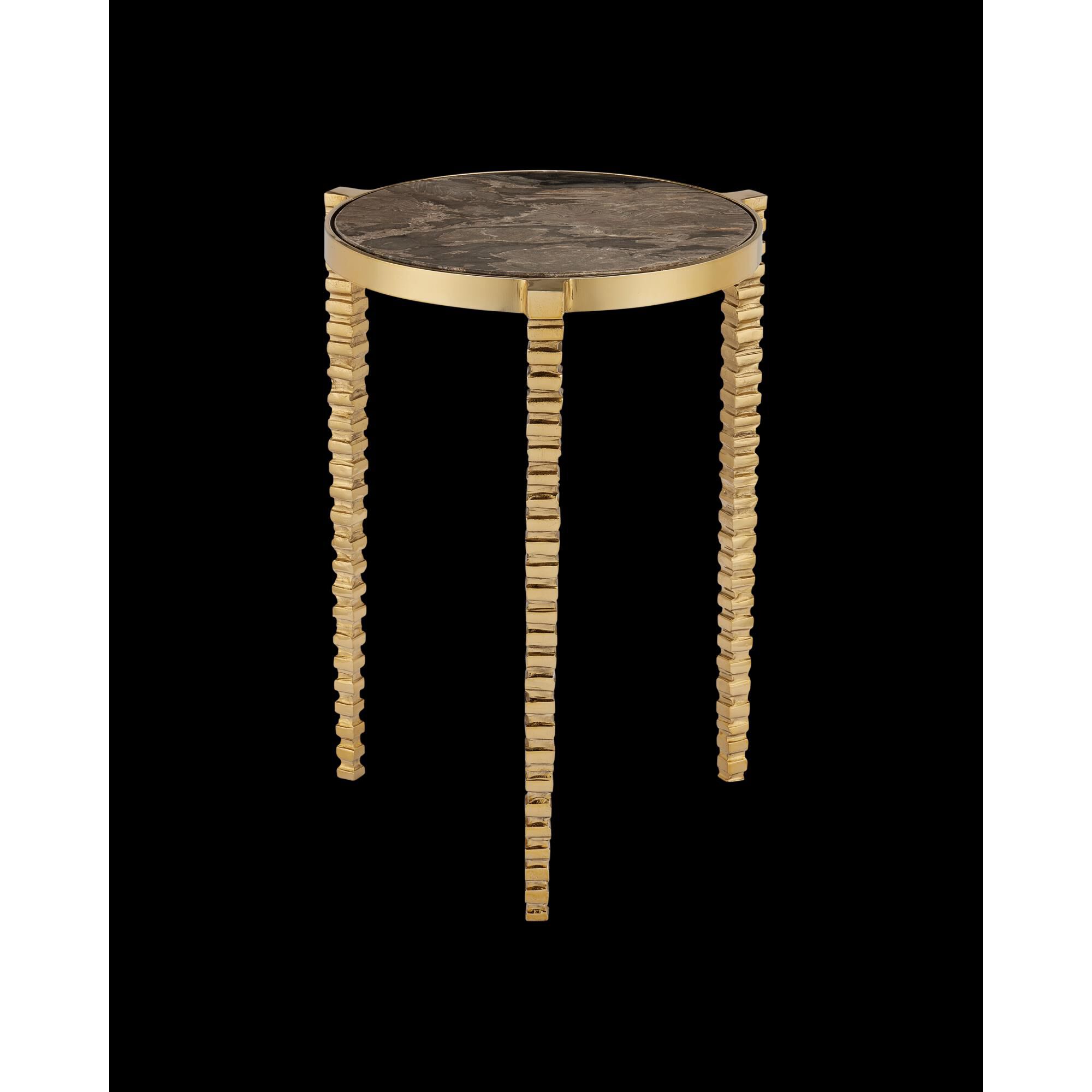 Corrado Cappuccino 14 Inch Accent Table by Currey and Company