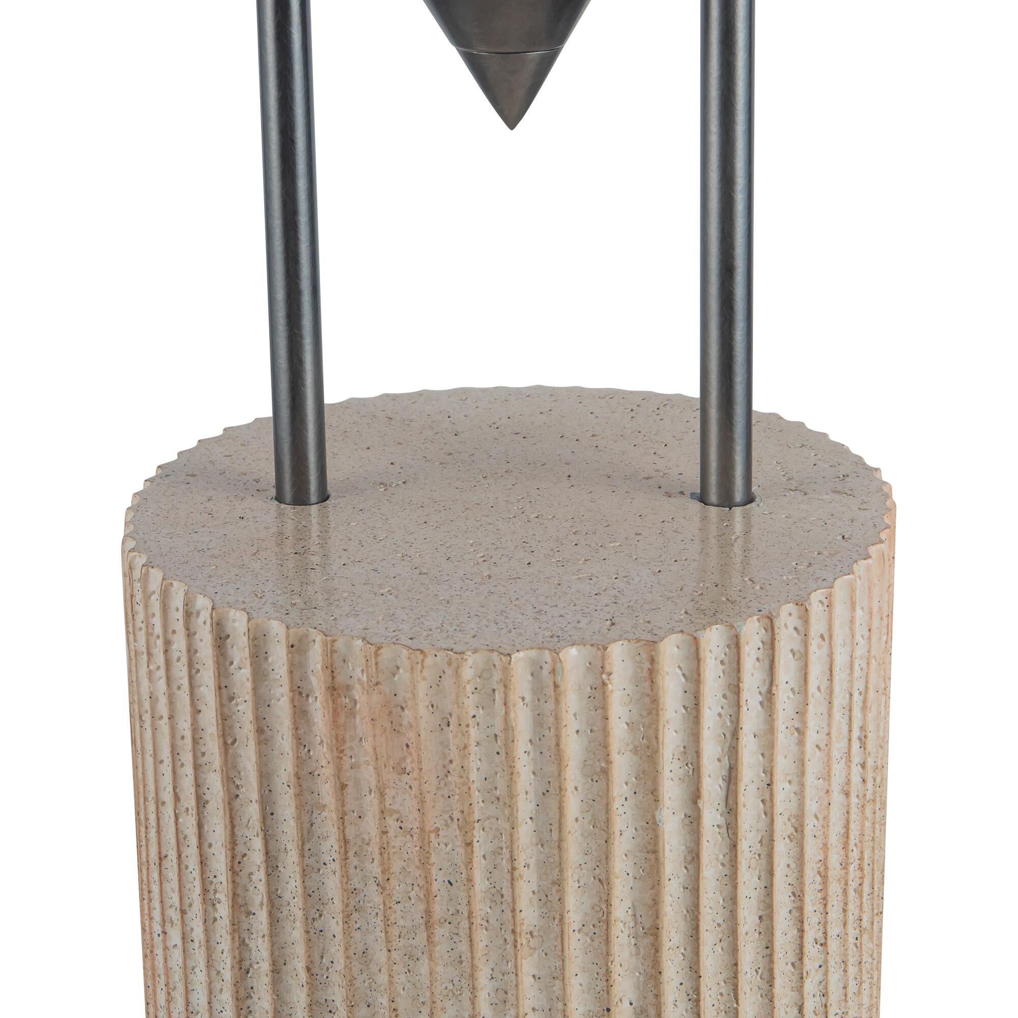 Shown in Aged Steel finish and Steel shade