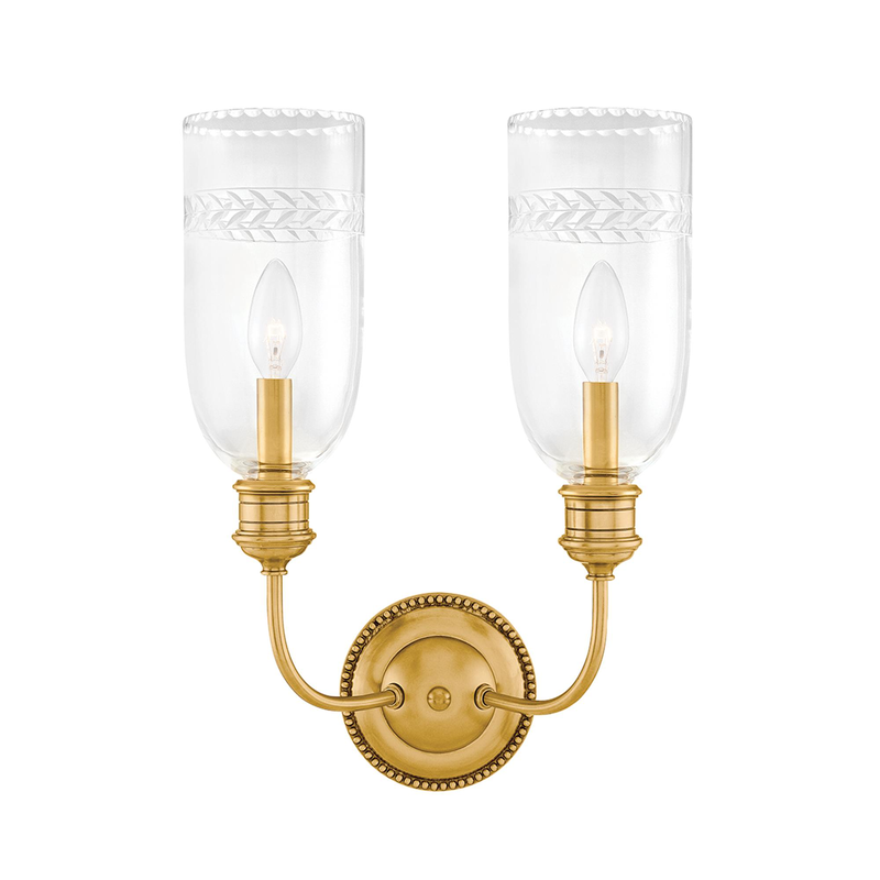 Lafayette 17 Inch 2 Light Wall Sconce by Hudson Valley Lighting