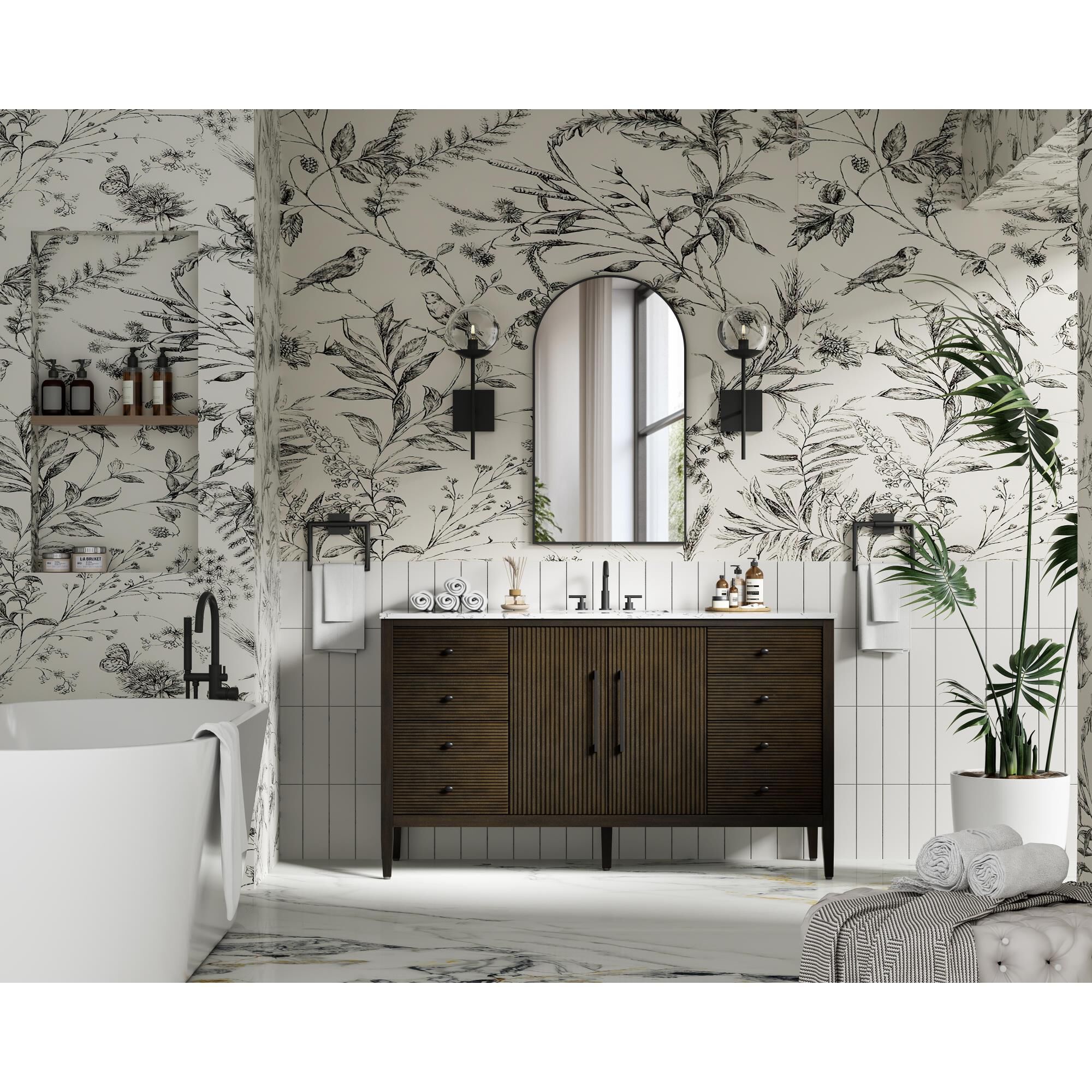 Blakely 60 Inch Bath Vanity by Elegant Dcor