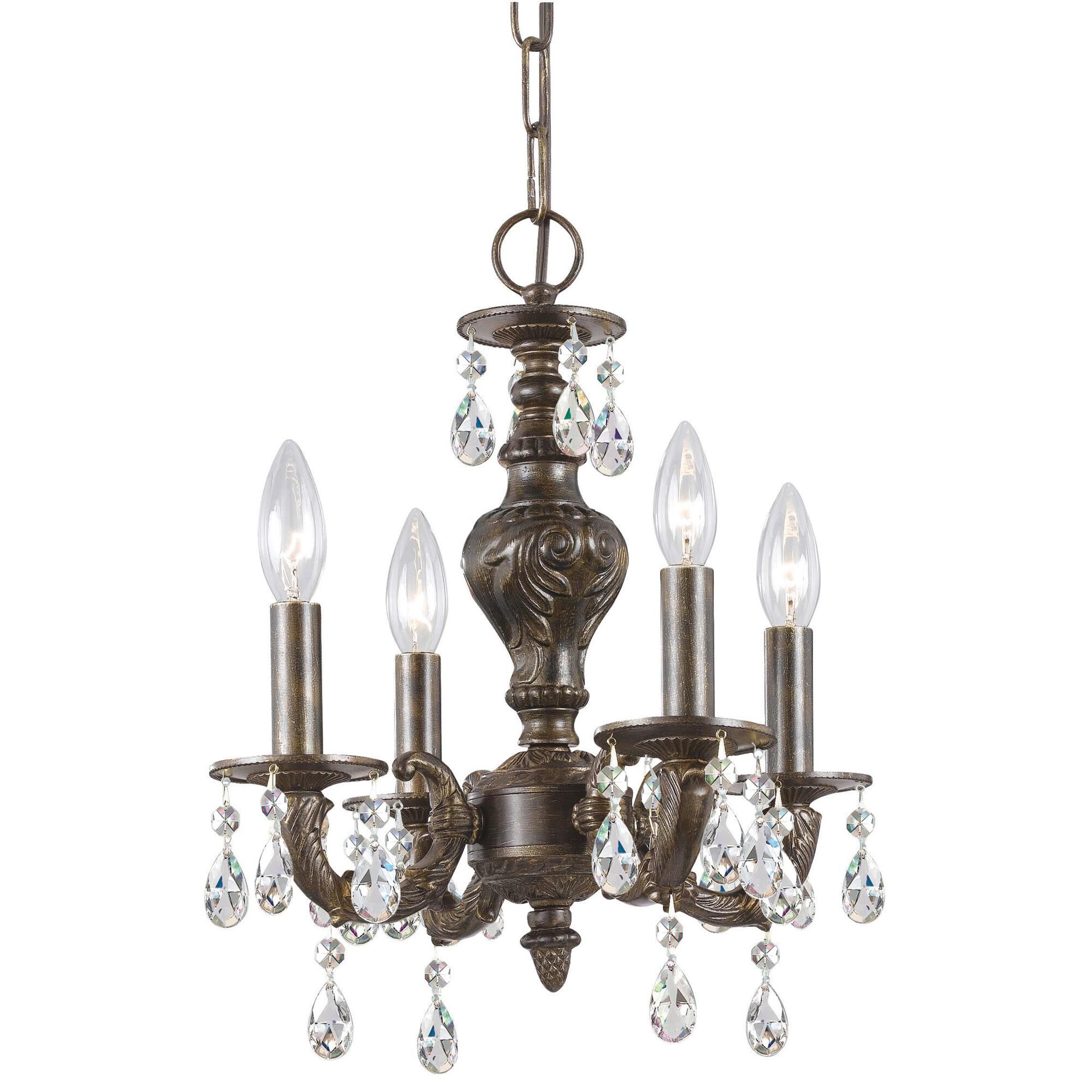 Shown in Venetian Bronze finish and Clear Hand Cut crystal