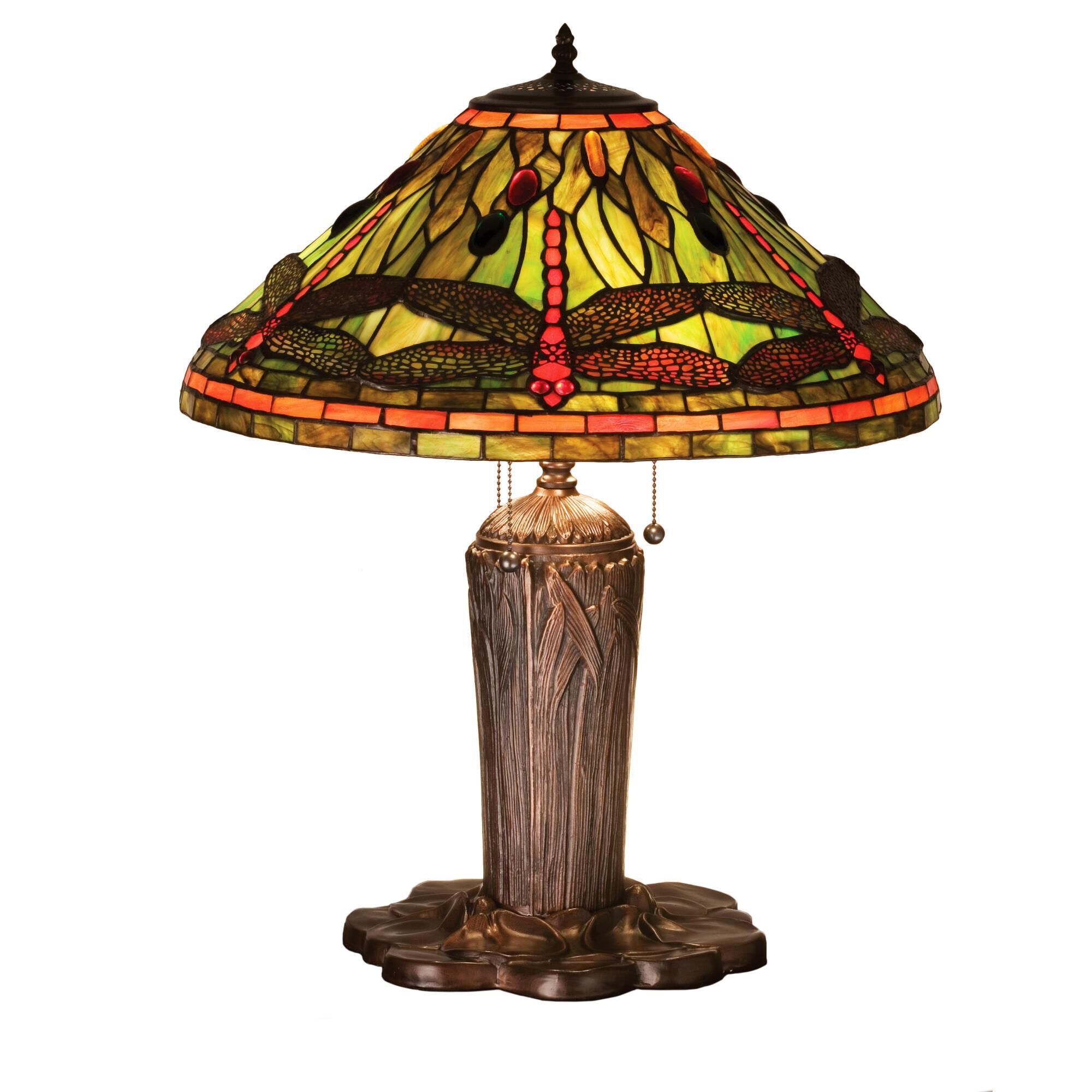 Meyda Lighting Tiffany Dragonfly Table Lamp