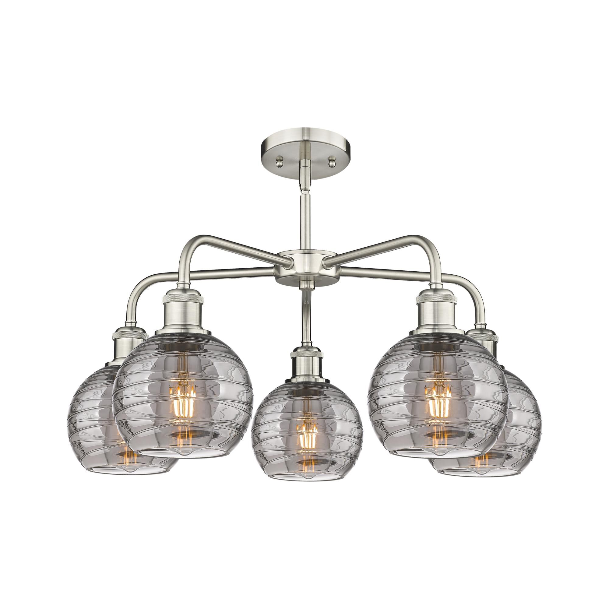 Bruno Marashlian Athens Deco Swirl 24 Inch Chandelier by Innovations Lighting