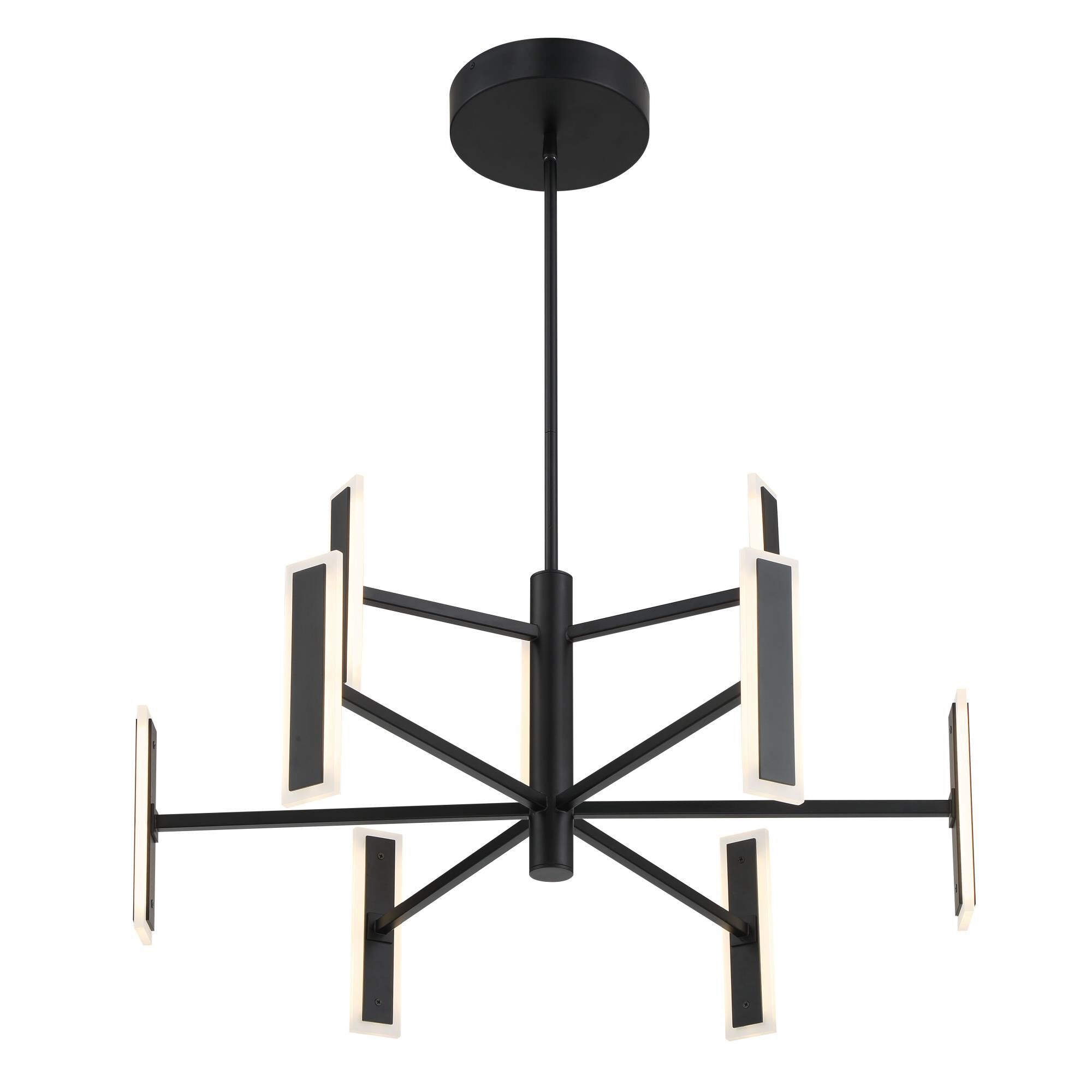 Edge 54 Inch 9 Light Chandelier by Kovacs