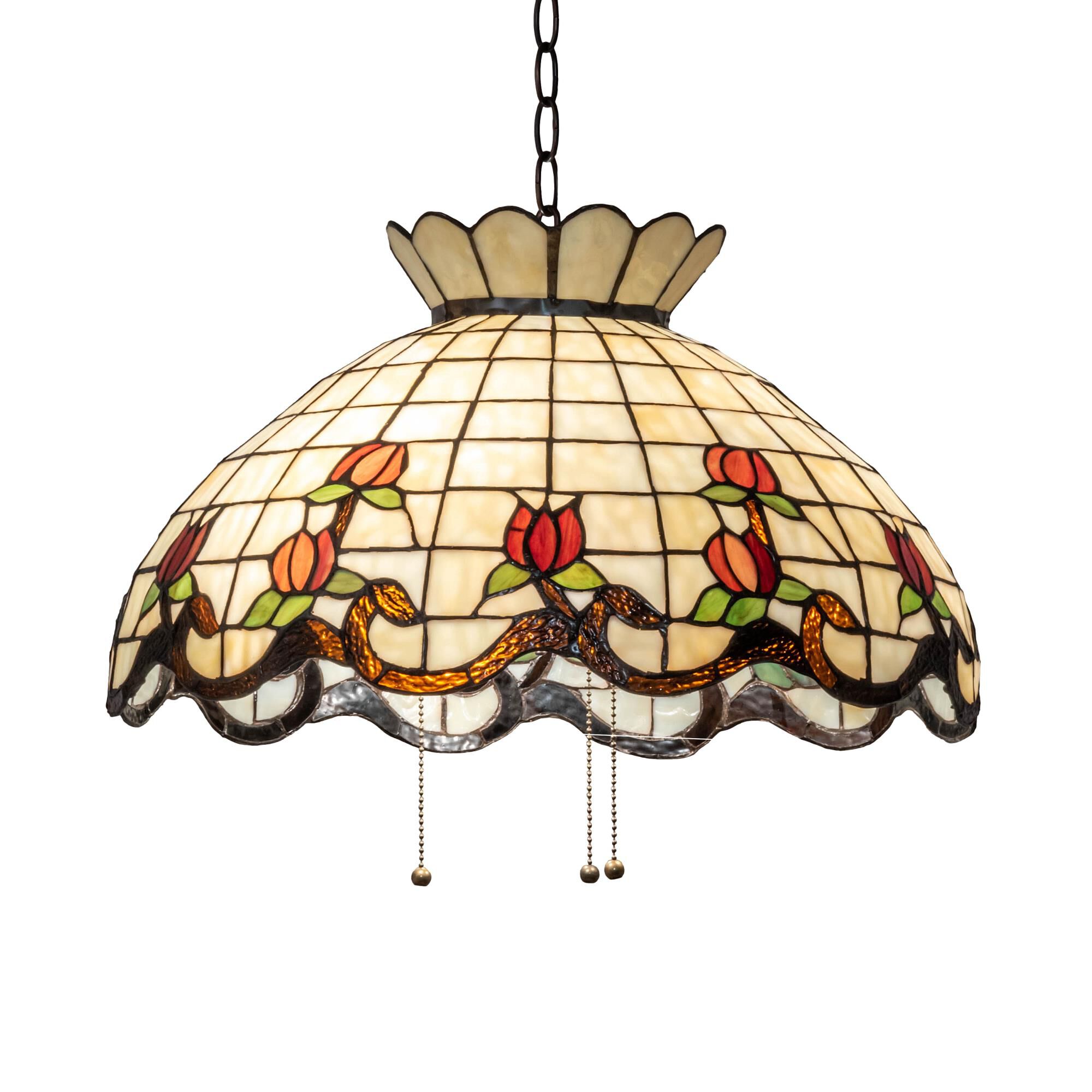 Roseborder 20 Inch Large Pendant by Meyda Lighting
