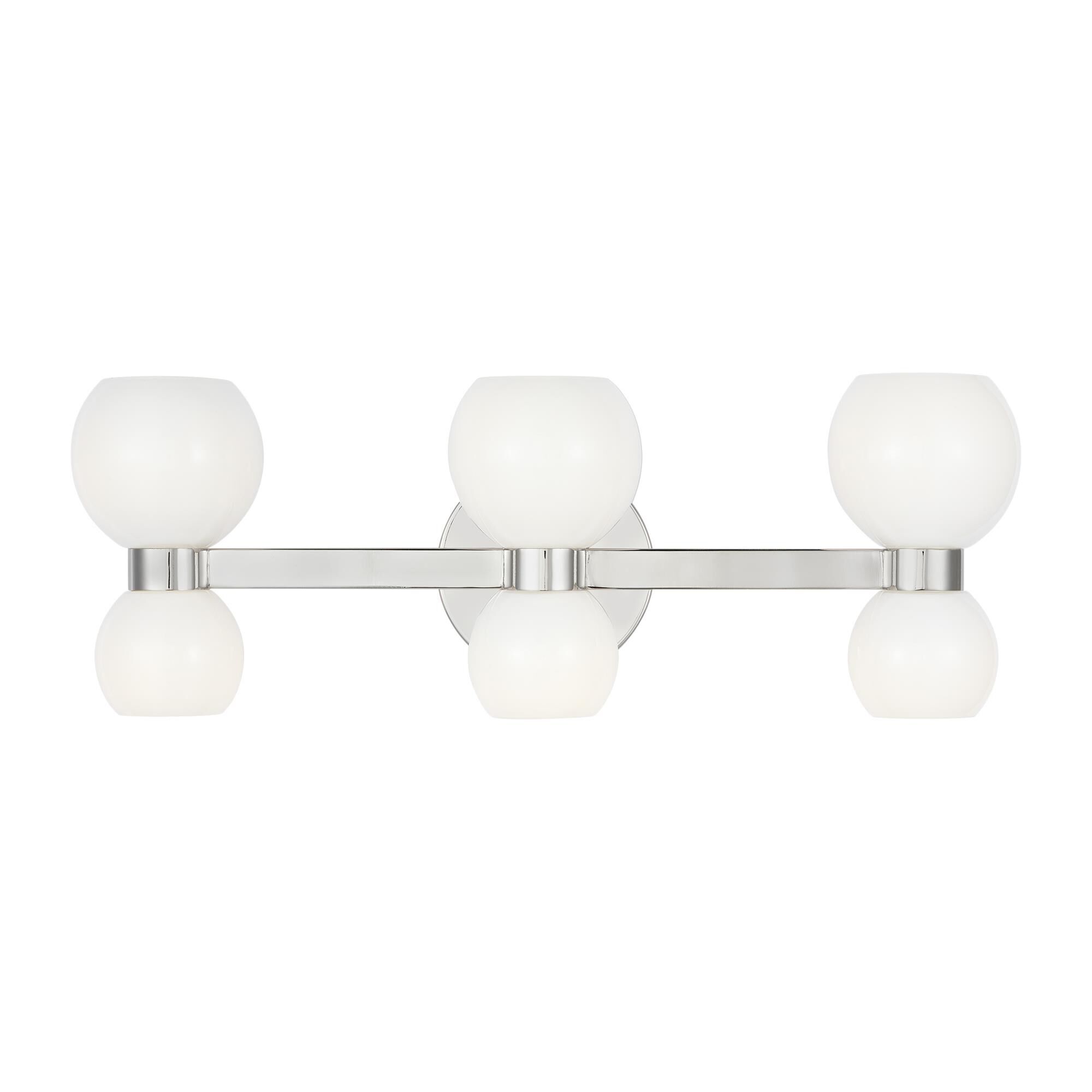 Shown in Polished Nickel finish and Milk White Glass s shade