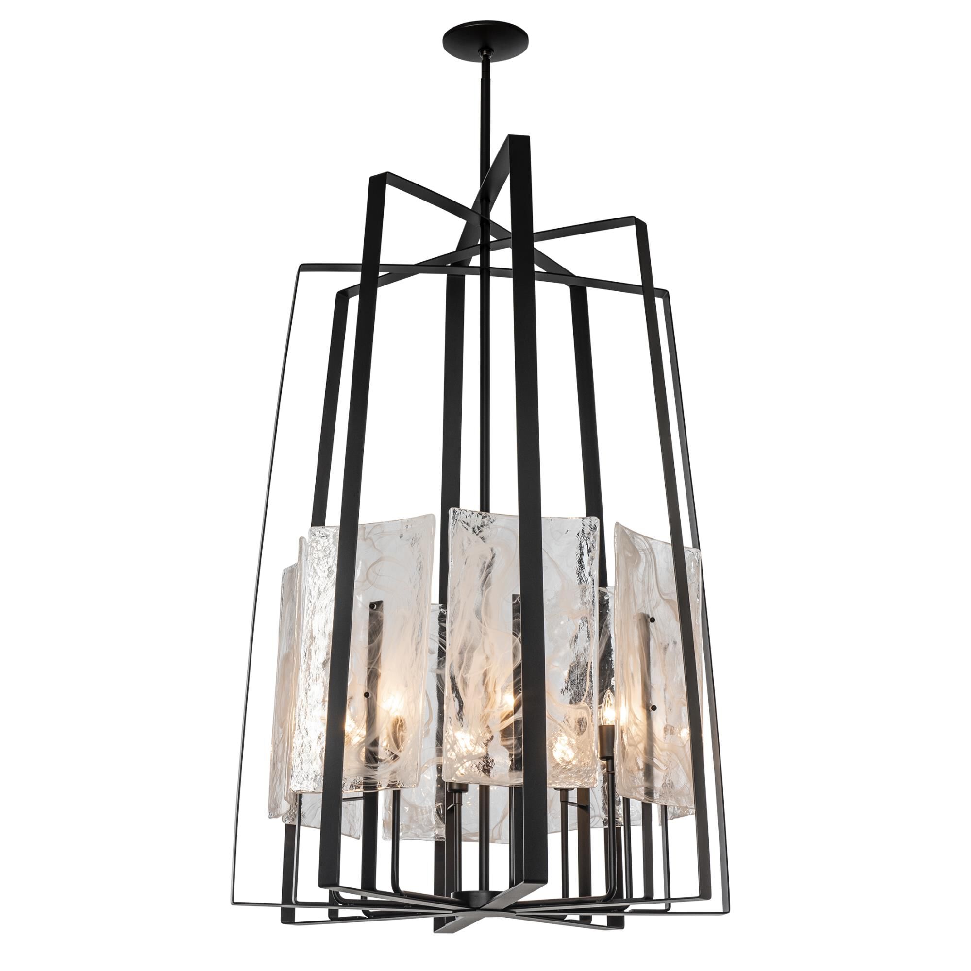 Shown in Black finish and White Clear glass and White Clear Glass shade