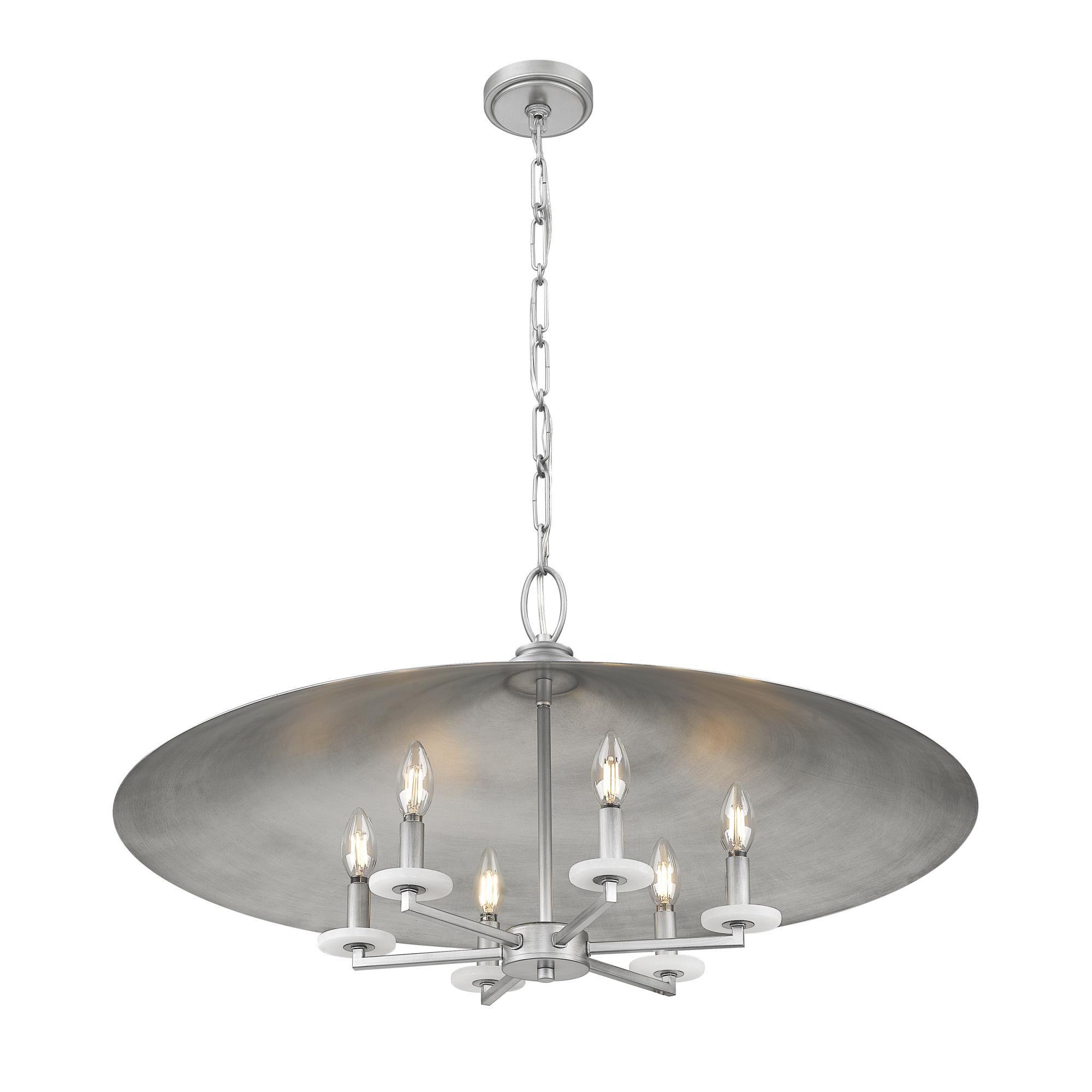 Shown in Signature Pewter finish and Signature Pewter glass and Signature Pewter shade