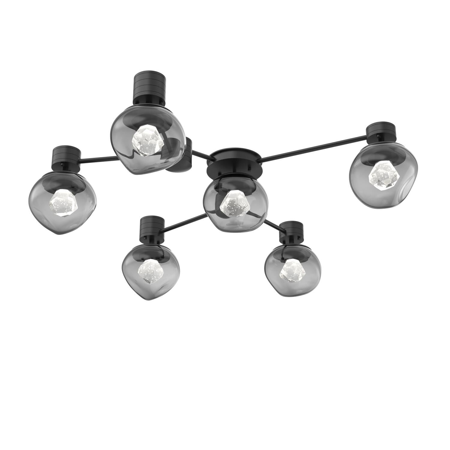 Levi Wilson Luna 37 Inch Semi Flush Mount by Hammerton Studio