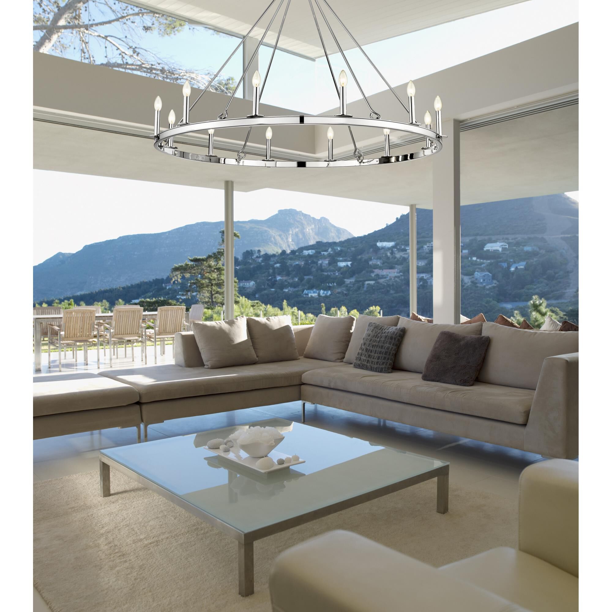 Barclay 48 Inch 12 Light Chandelier by Z-Lite